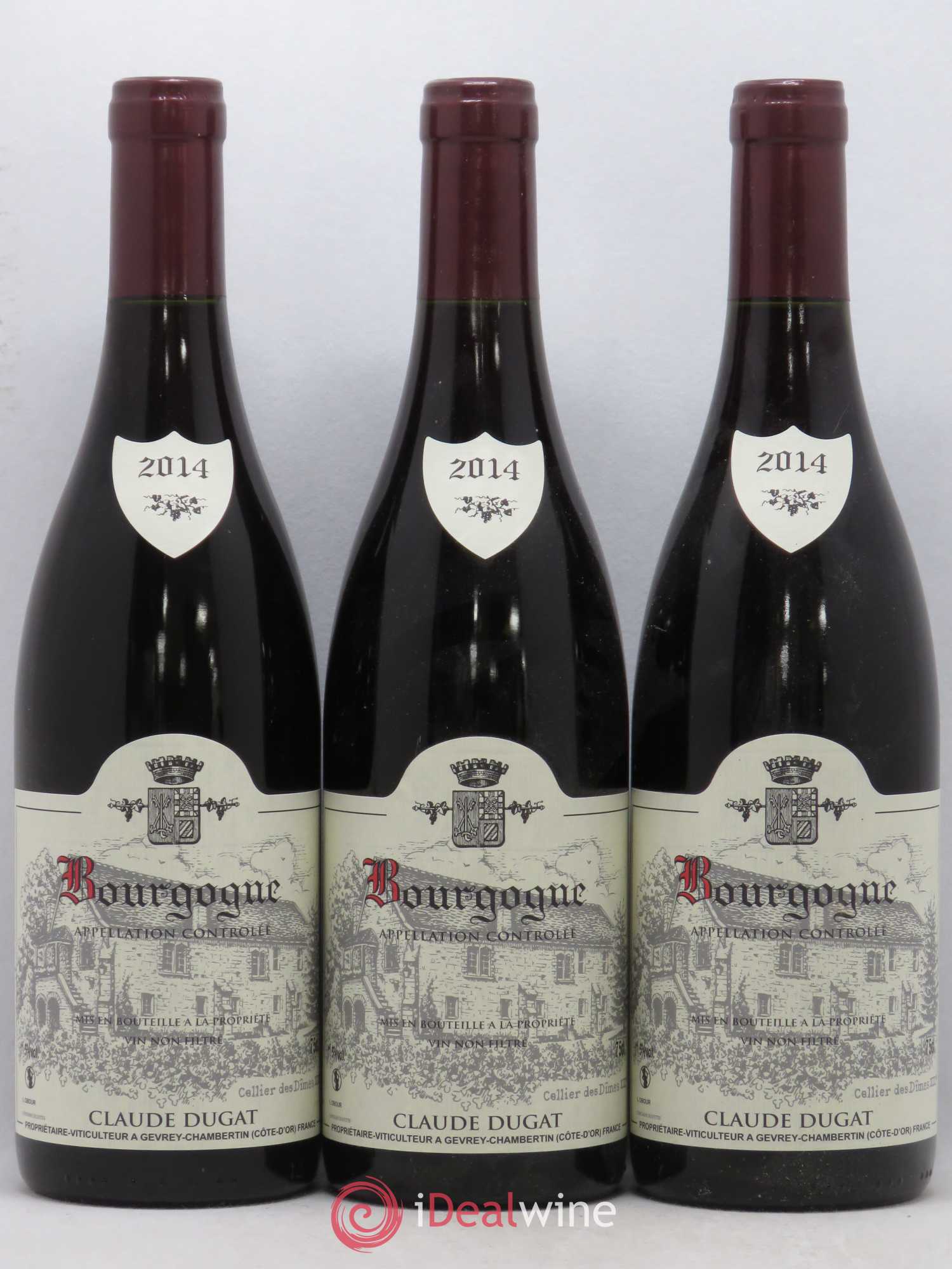 Bourgogne Claude Dugat 2014 - Lot de 3 bouteilles - 0