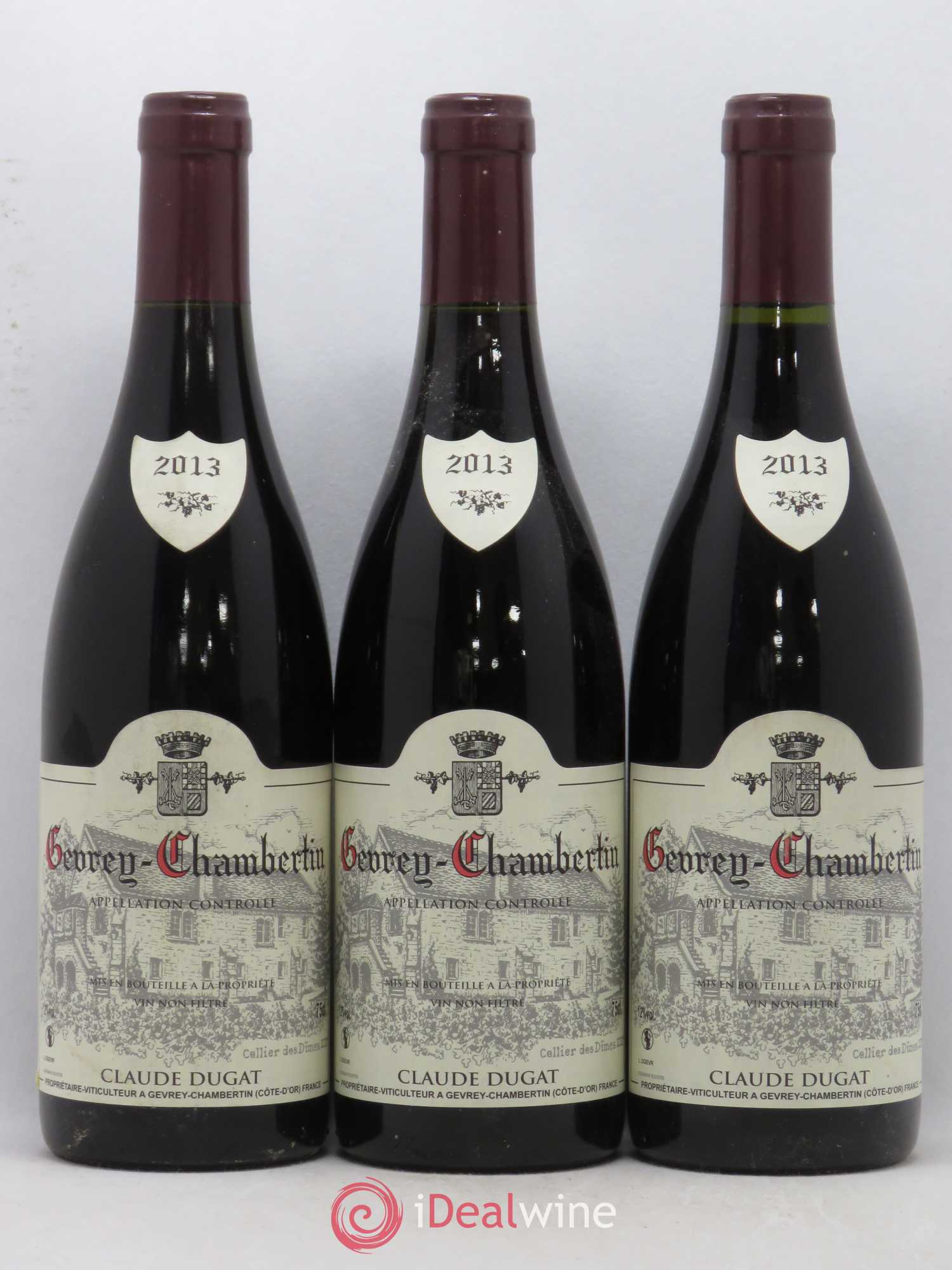 Gevrey-Chambertin Claude Dugat 2013 - Lot de 3 bouteilles - 0