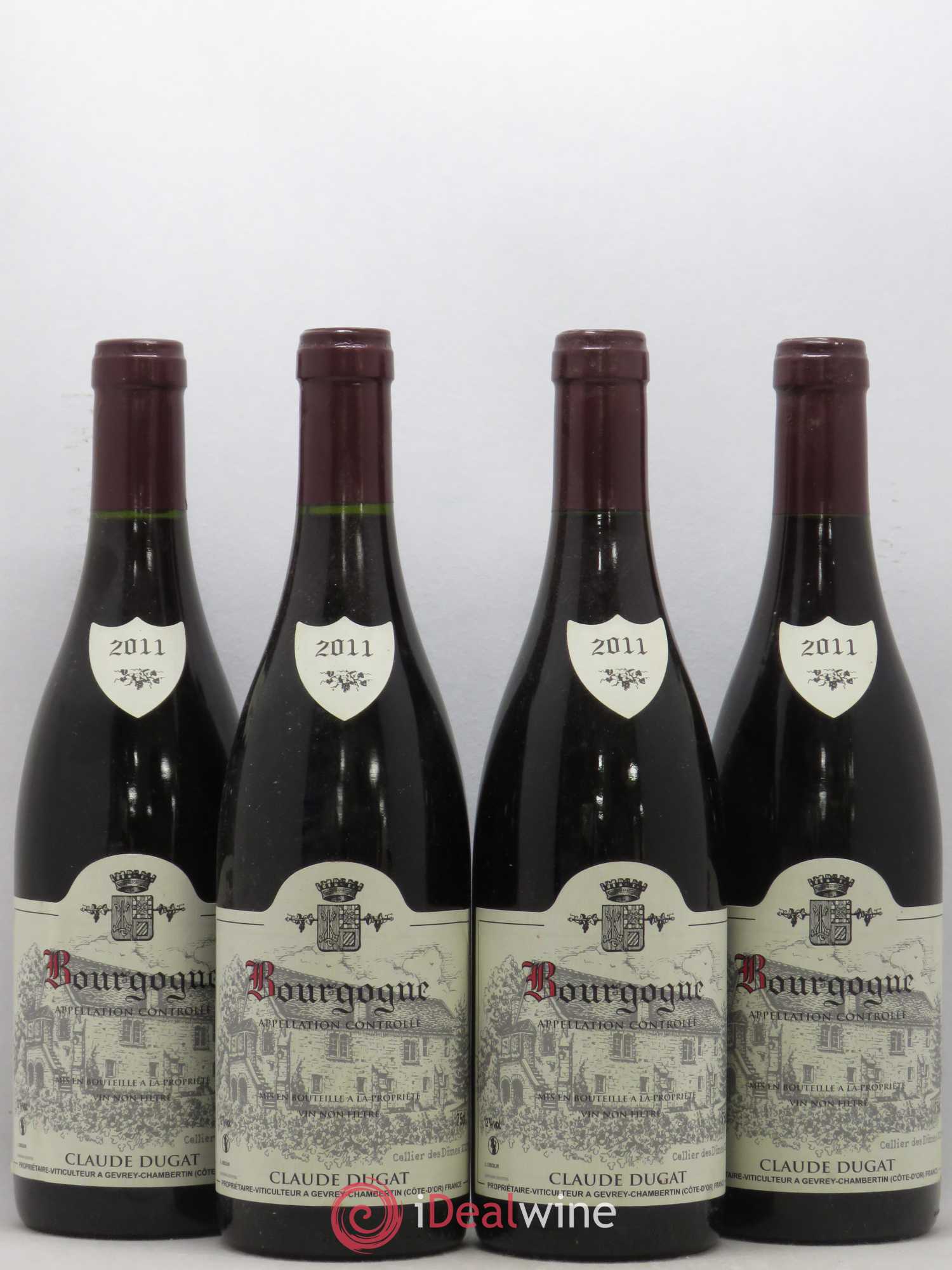 Bourgogne Claude Dugat 2011 - Lot de 4 bouteilles - 0
