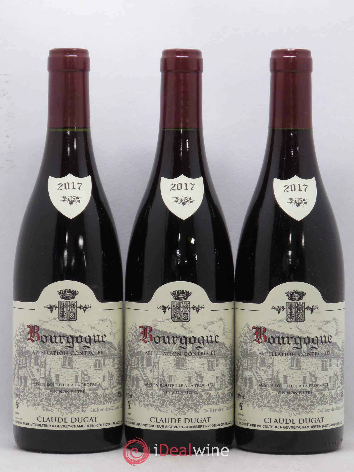 Bourgogne Claude Dugat 2017 - Lot de 3 bouteilles - 0