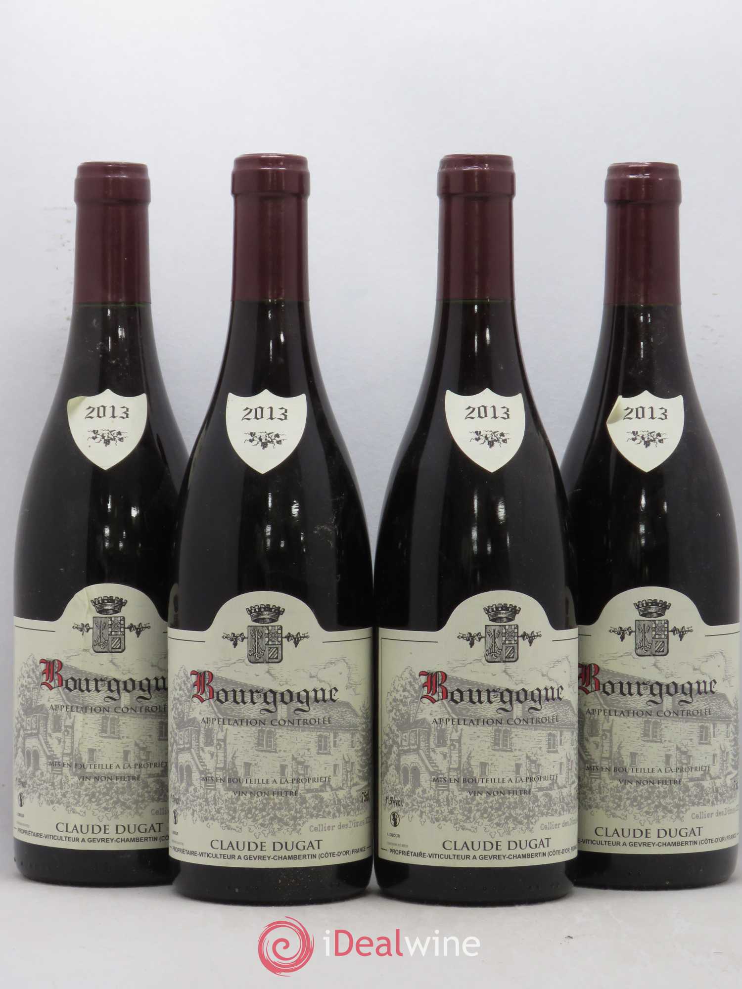 Bourgogne Claude Dugat 2013 - Lot de 4 bouteilles - 0