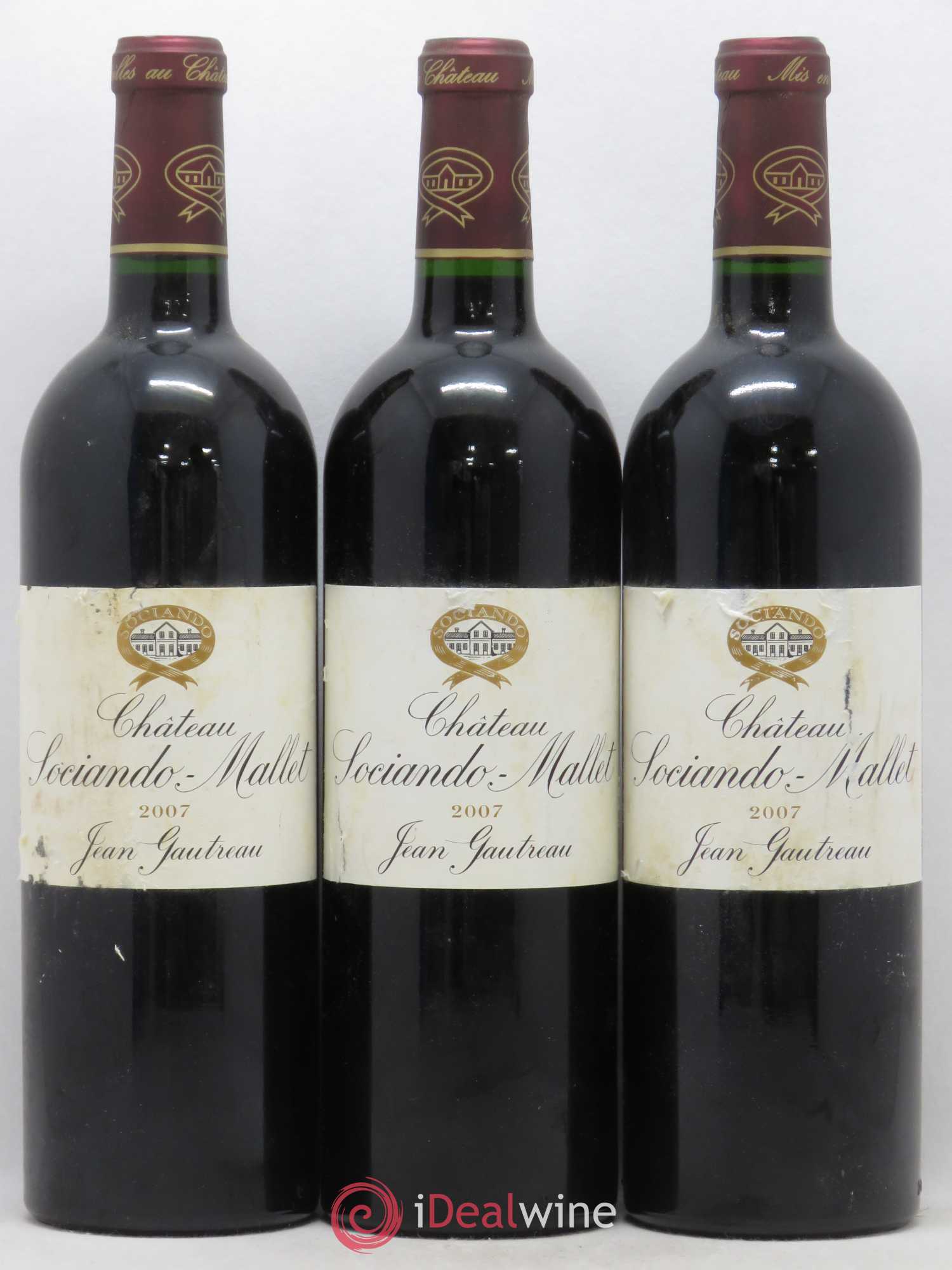 Château Sociando Mallet 2007 - Lot de 6 bouteilles - 2
