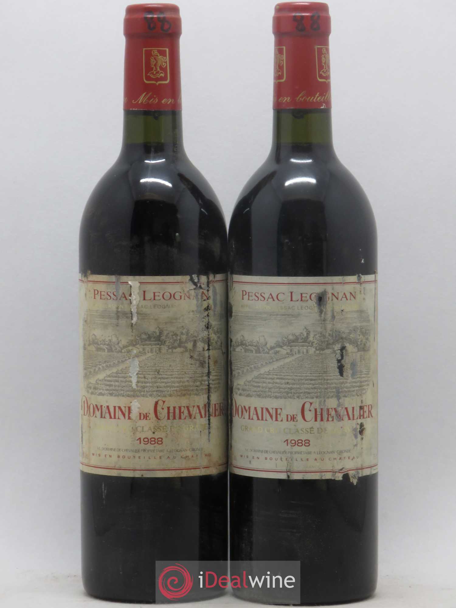 Domaine de Chevalier Cru Classé de Graves 1988 - Lot de 2 bouteilles - 0