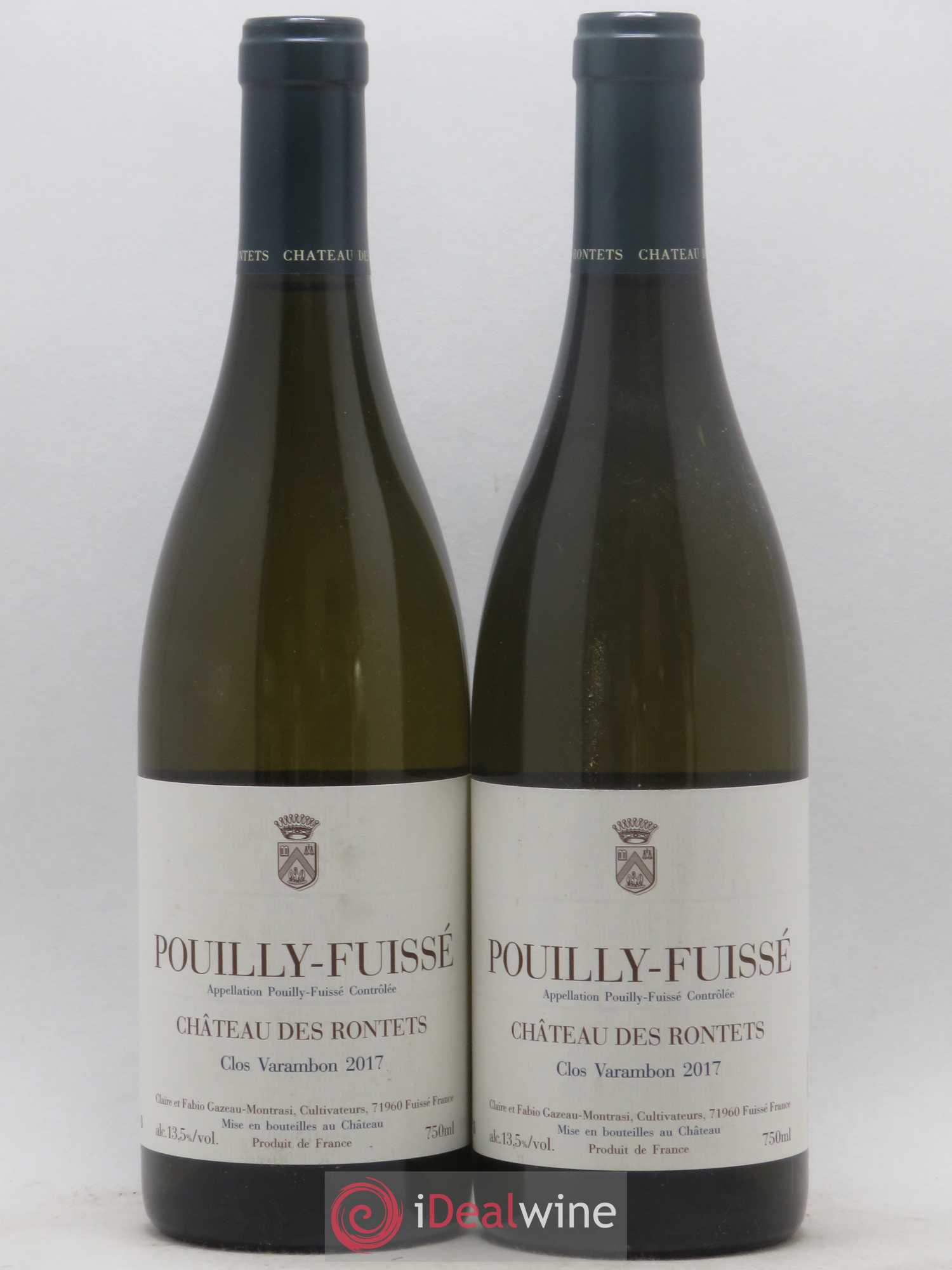 Pouilly-Fuissé Clos Varambon Château des Rontets 2017 - Lot de 2 bouteilles - 0