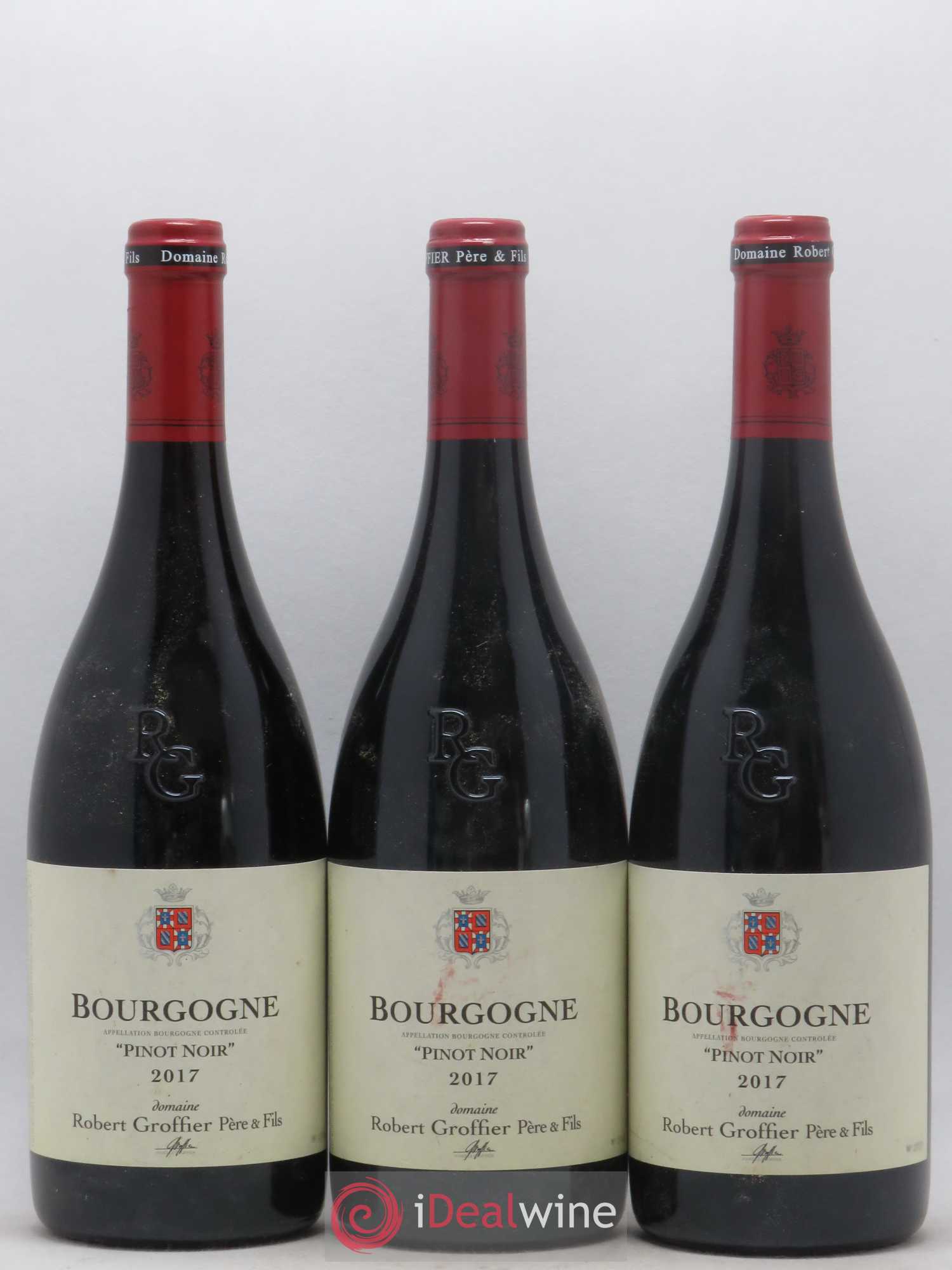 Bourgogne Robert Groffier Père & Fils (Domaine) 2017 - Lot de 3 bouteilles - 0