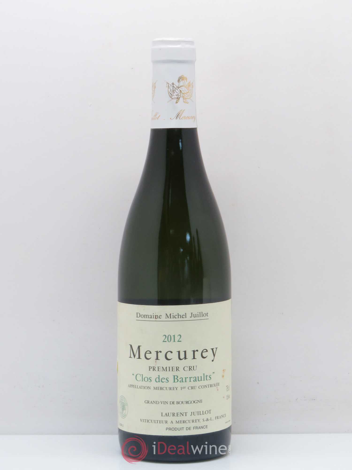Mercurey 1er Cru Clos des Barraults Michel Juillot (Domaine) 2012 - Lot de 1 bouteille - 0