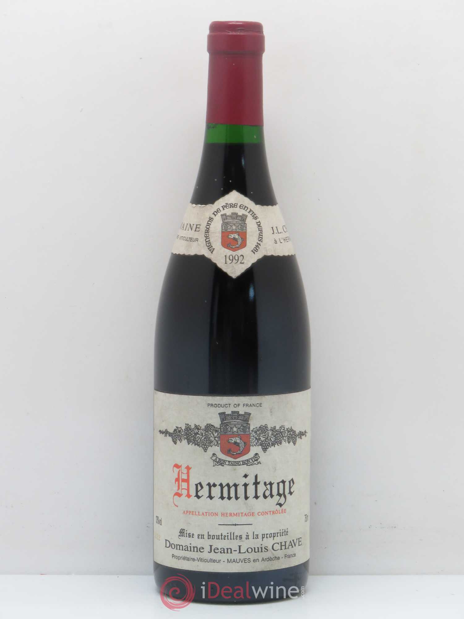 Hermitage Jean-Louis Chave 1992 - Lot de 1 bouteille - 0