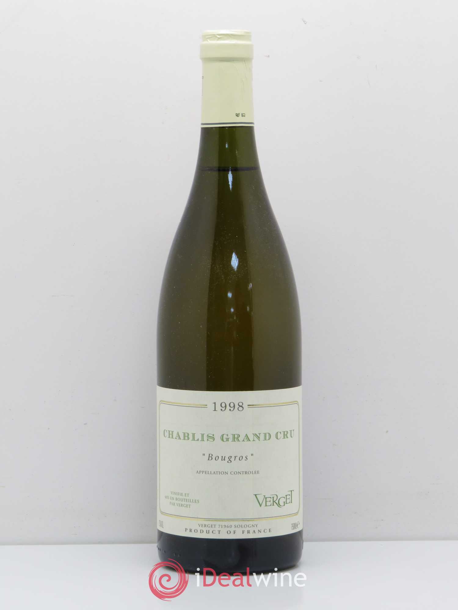 Chablis Grand Cru Bougros Verget 1998 - Posten von 1 Flasche - 0