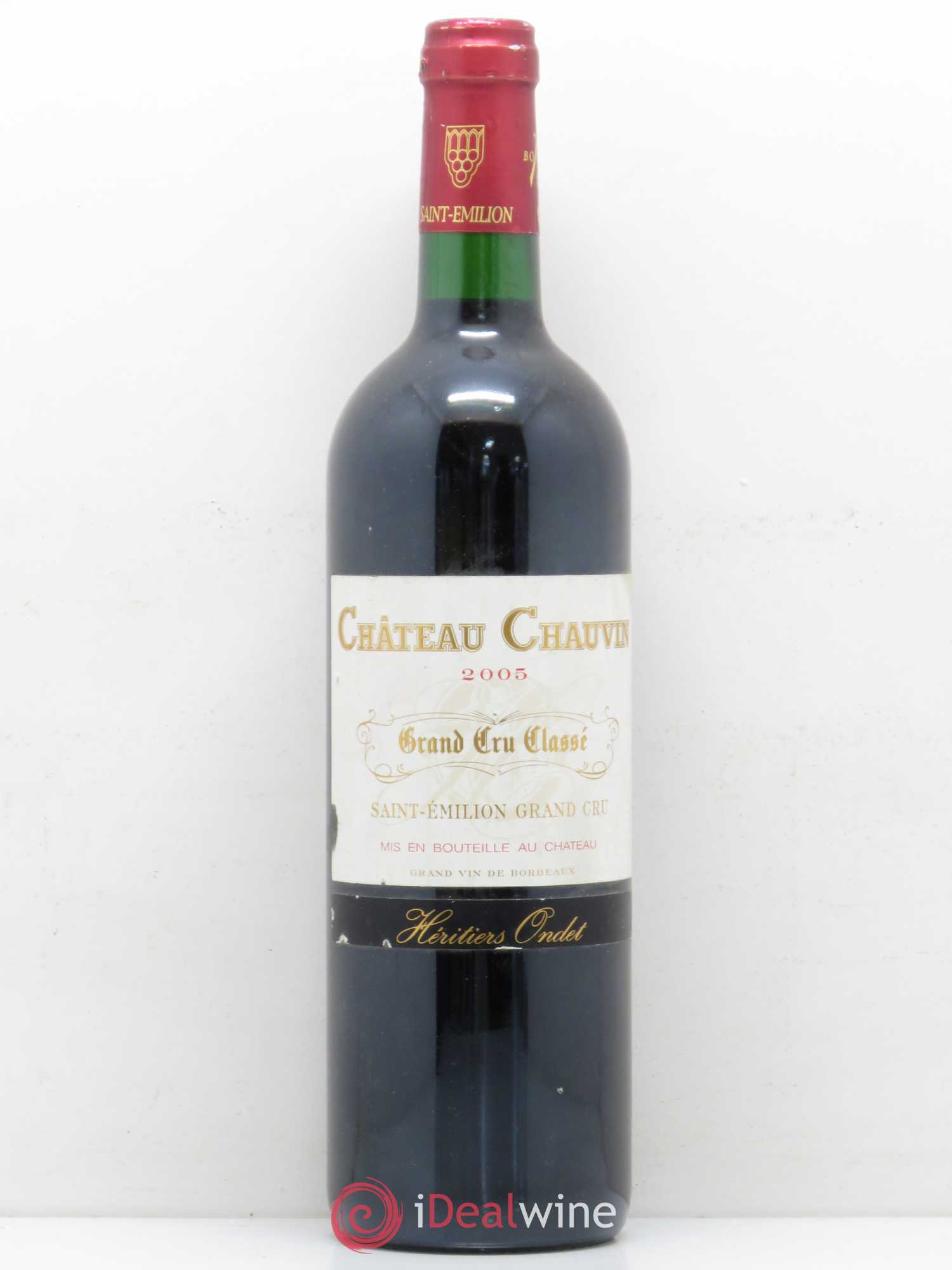 Château Chauvin Grand Cru Classé 2005 - Lot de 1 bouteille - 0