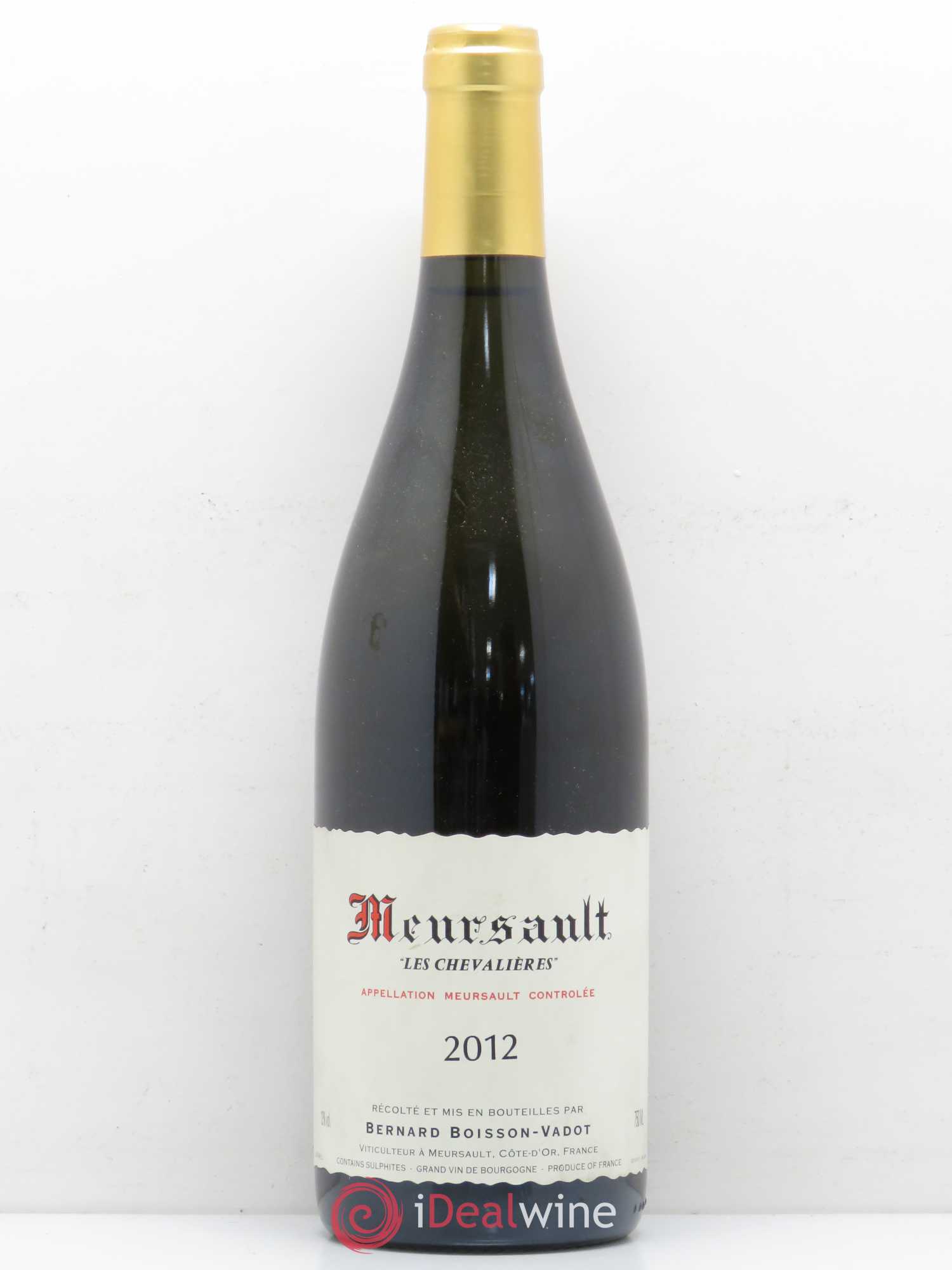Meursault Les Chevalières Boisson-Vadot (Domaine) 2012 - Lot de 1 bouteille - 0