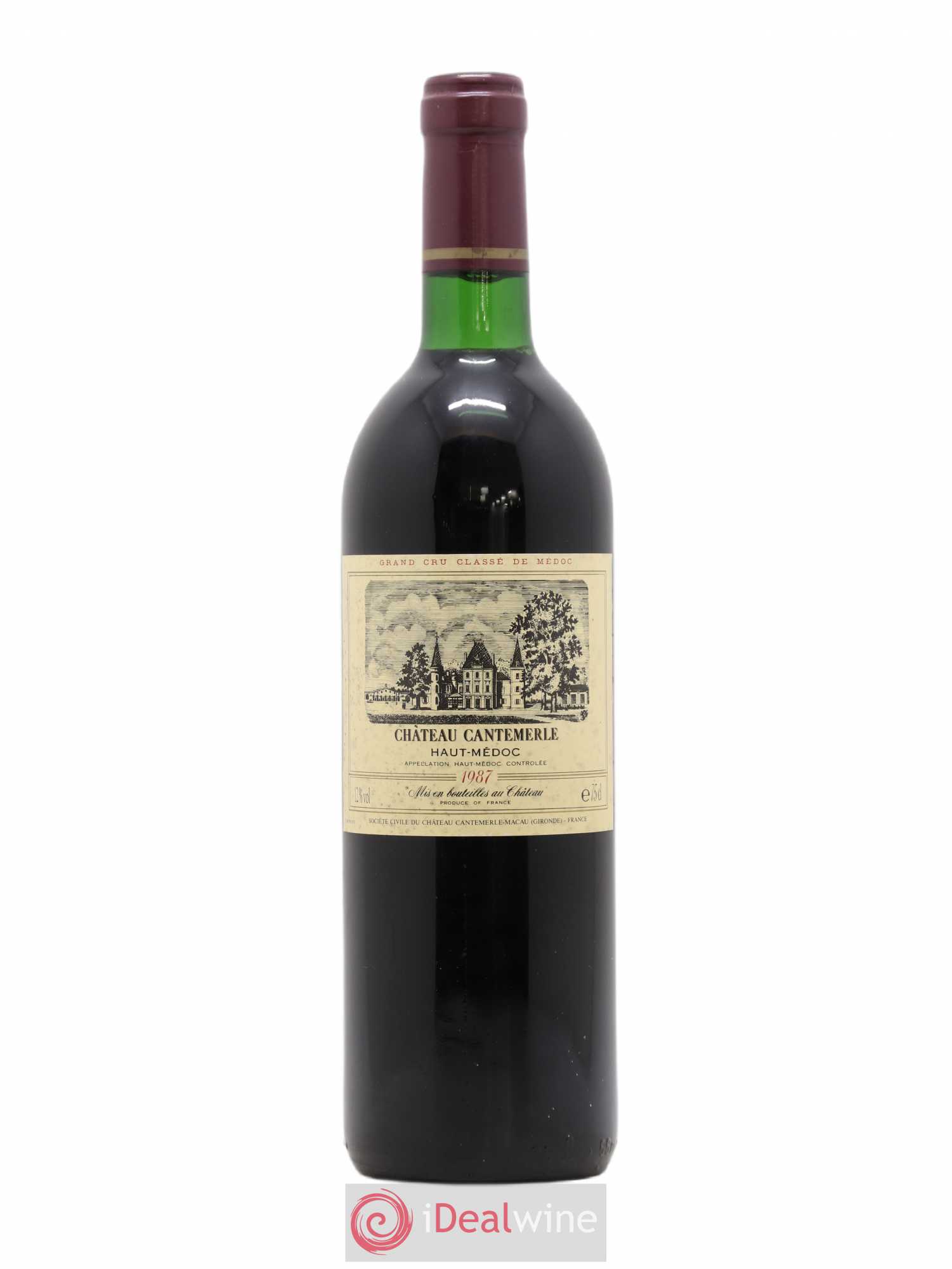 Château Cantemerle 5ème Grand Cru Classé 1987 - Lot de 1 bouteille - 0
