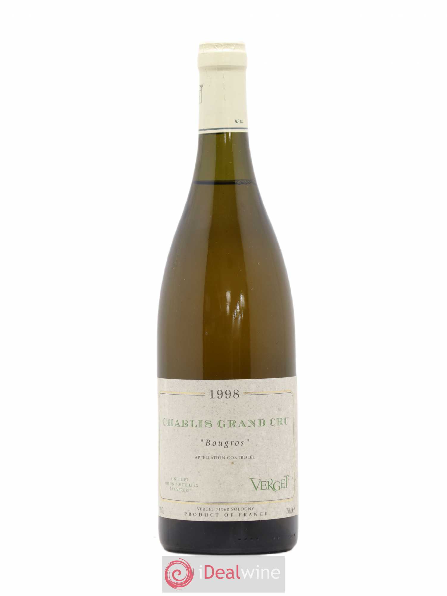 Chablis Grand Cru Bougros Verget 1998 - Lot de 1 bouteille - 0