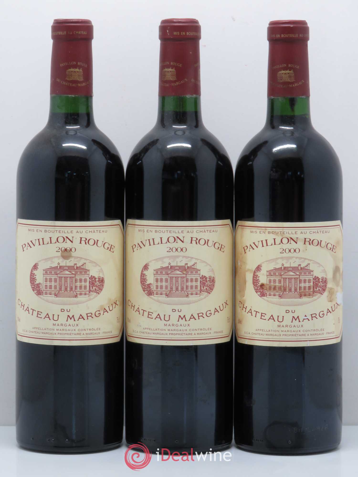 Pavillon Rouge du Château Margaux Second Vin 2000 - Lot de 3 bouteilles - 0