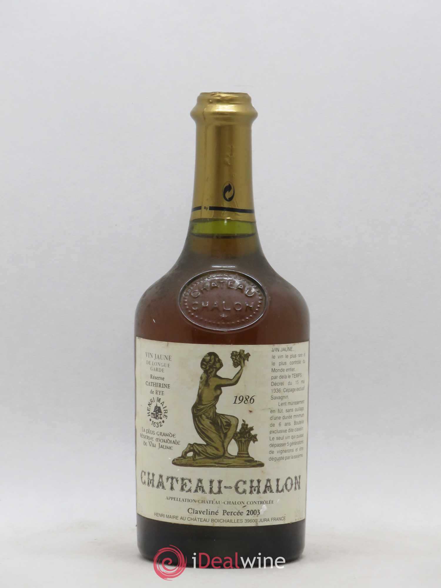Château-Chalon Henri Maire Réserve Catherine de Rye 1986 - Lot de 1 bouteille - 0