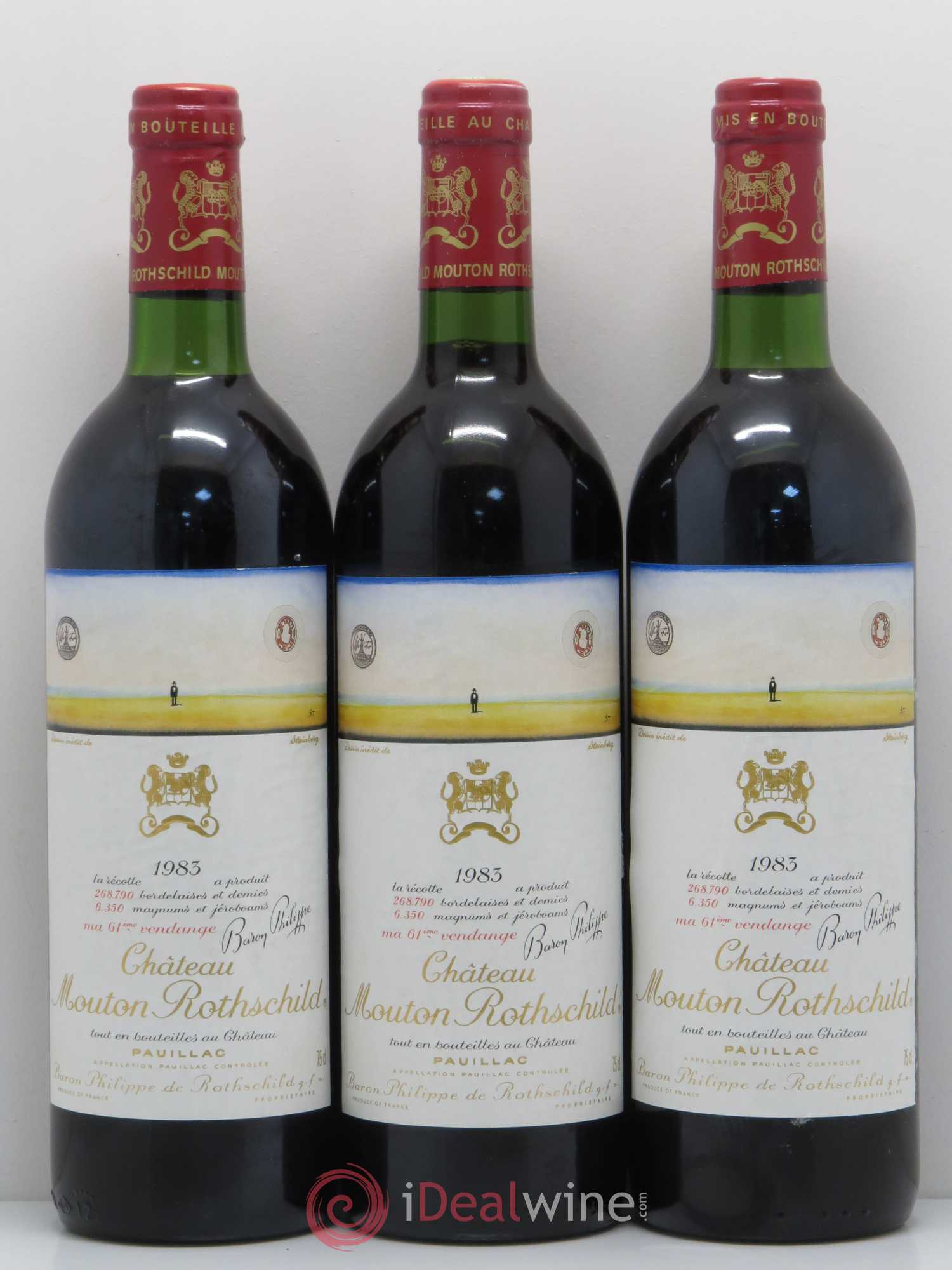 Château Mouton Rothschild 1er Grand Cru Classé 1983 - Lot de 6 bouteilles - 2
