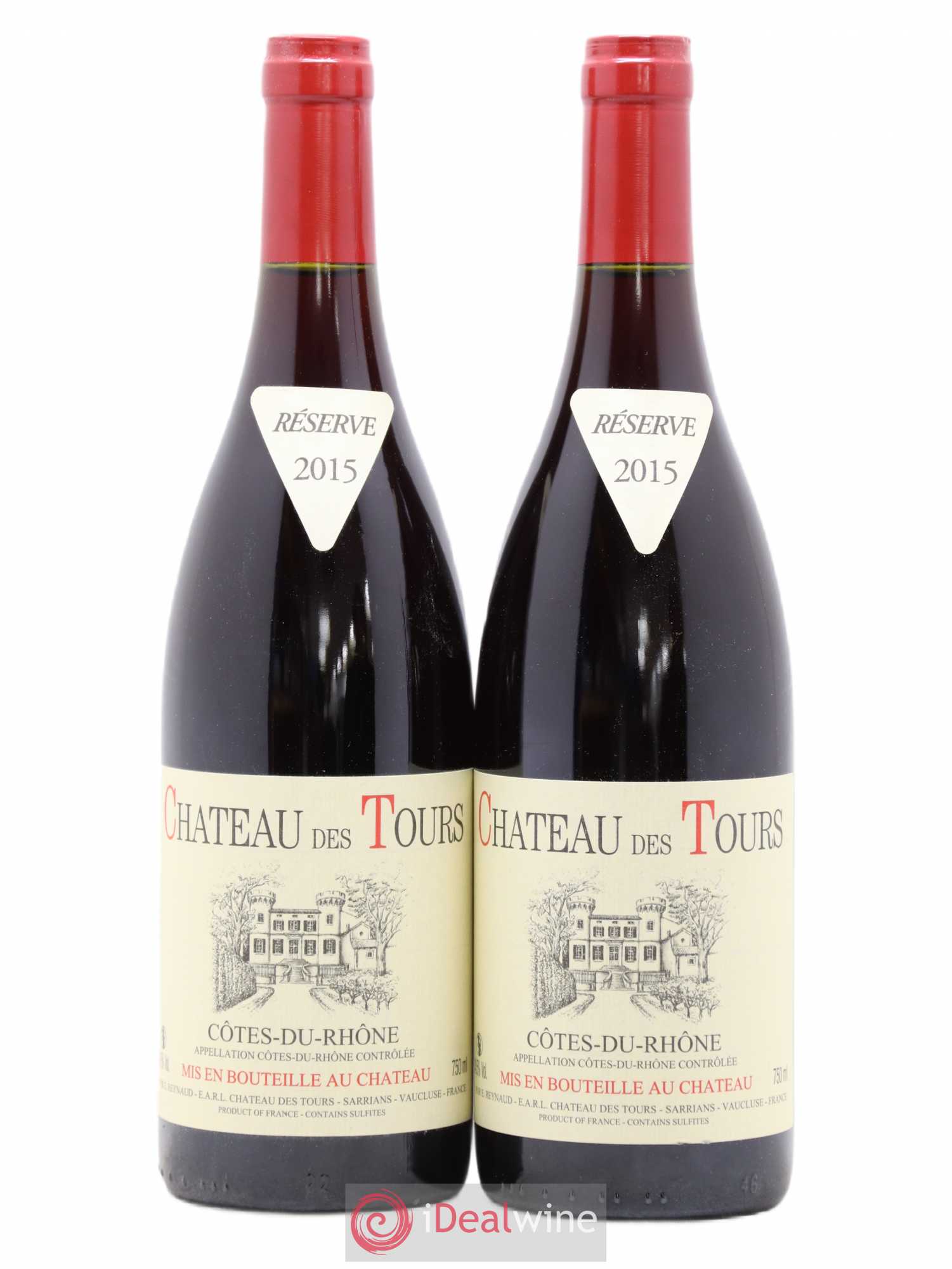 Côtes-du-Rhône Château des Tours Emmanuel Reynaud 2015 - Lot de 2 bouteilles - 0