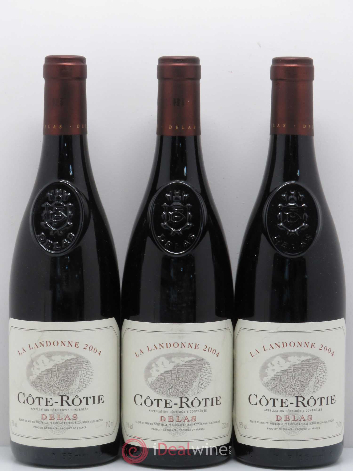 Côte-Rôtie La Landonne Delas Frères 2004 - Lot de 3 bouteilles - 0