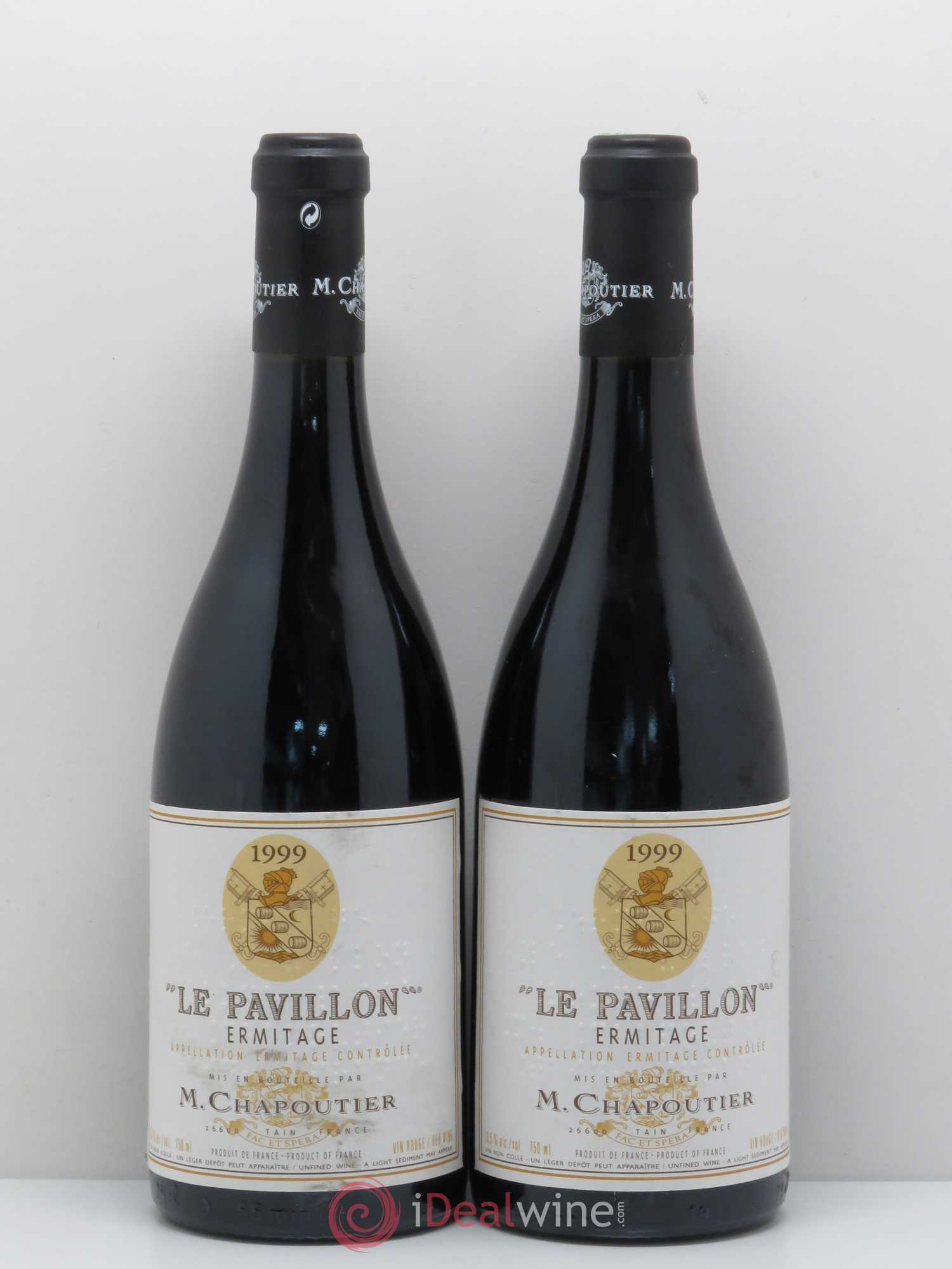 Hermitage Ermitage Le Pavillon Chapoutier 1999 - Lot de 2 bouteilles - 0