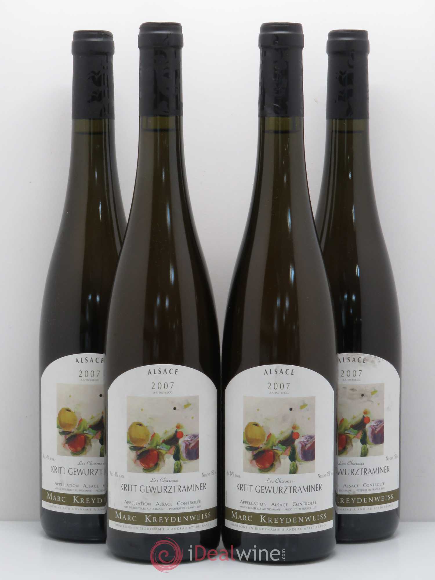 Gewurztraminer Kritt Les Charmes Domaine Marc Kreydenweiss 2007 - Posten von 4 Flaschen - 0