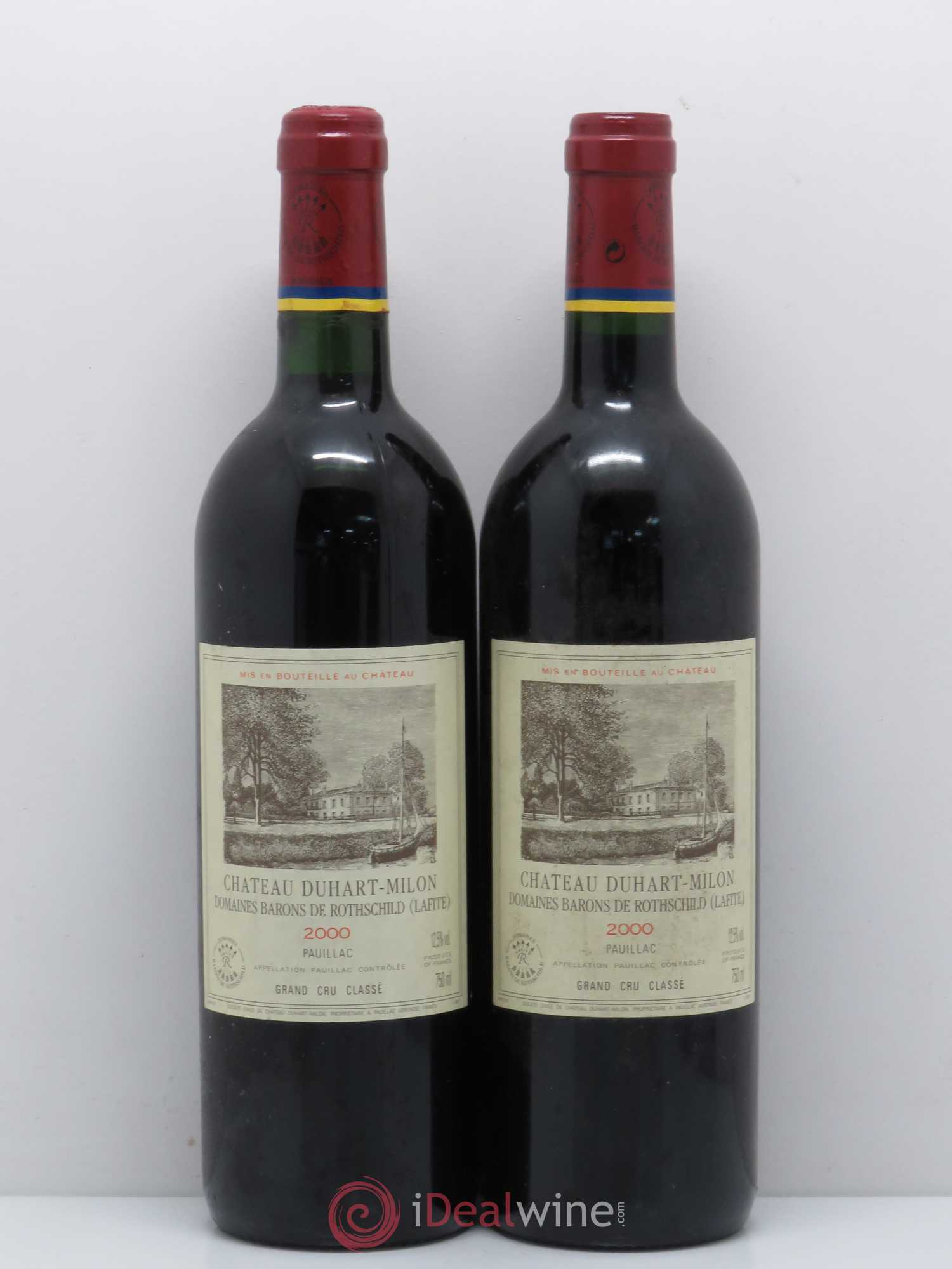 Château Duhart-Milon 4ème Grand Cru Classé 2000 - Lot de 2 bouteilles - 0