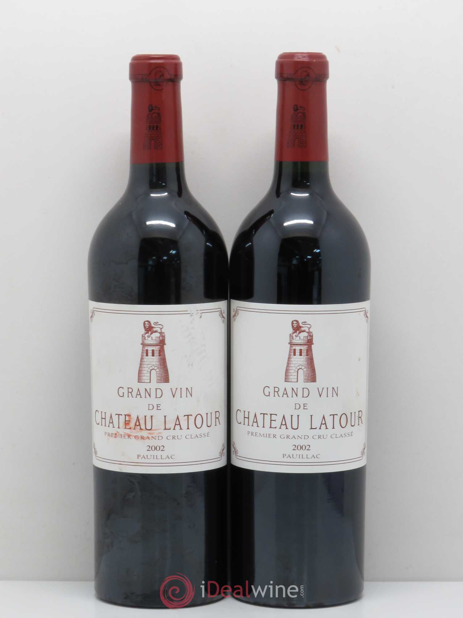 Château Latour 1er Grand Cru Classé 2002 - Lot de 2 bouteilles - 0