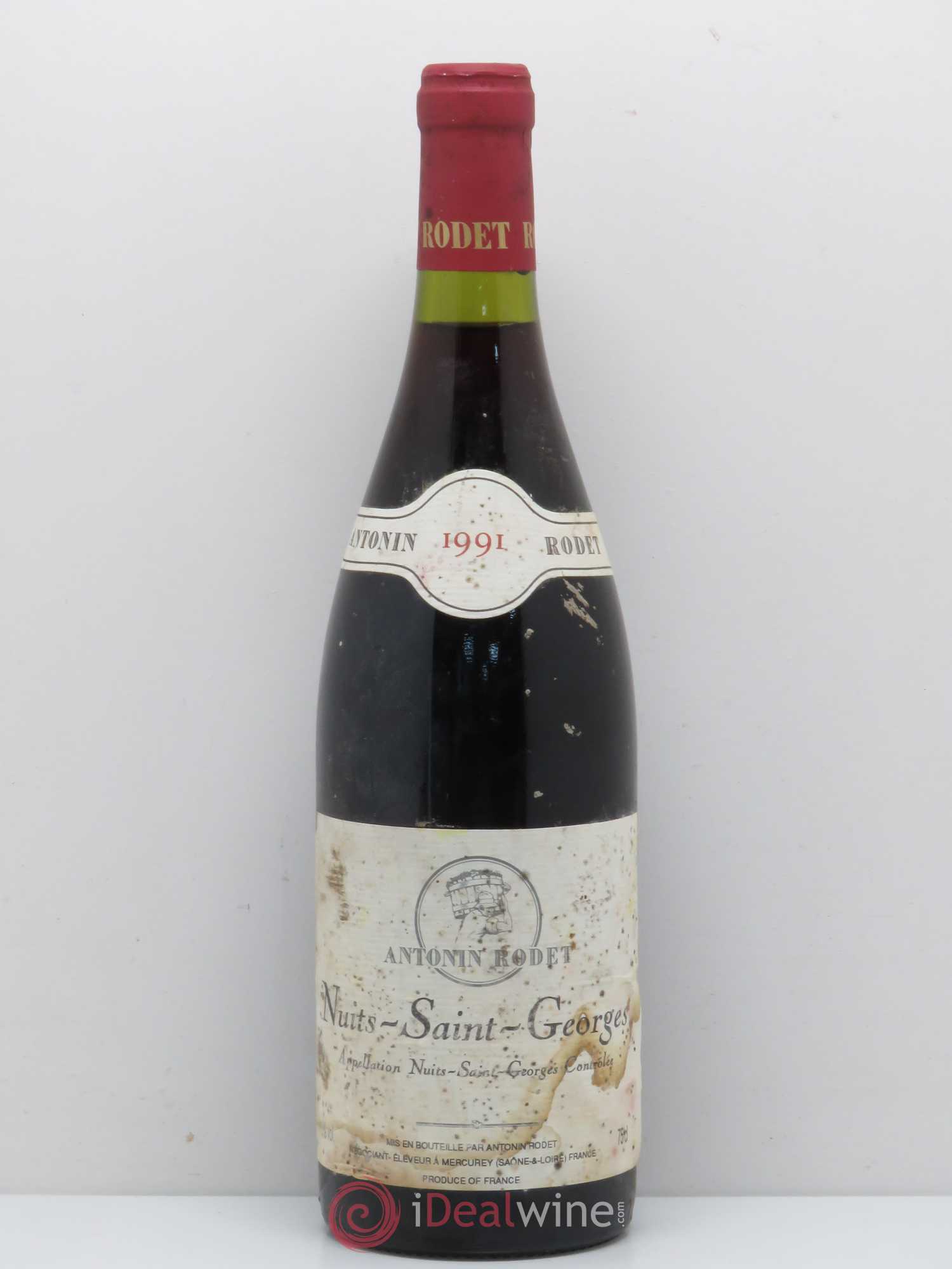 Nuits-Saint-Georges Domaine Antonin Rodet 1991 - Lot de 1 bouteille - 0