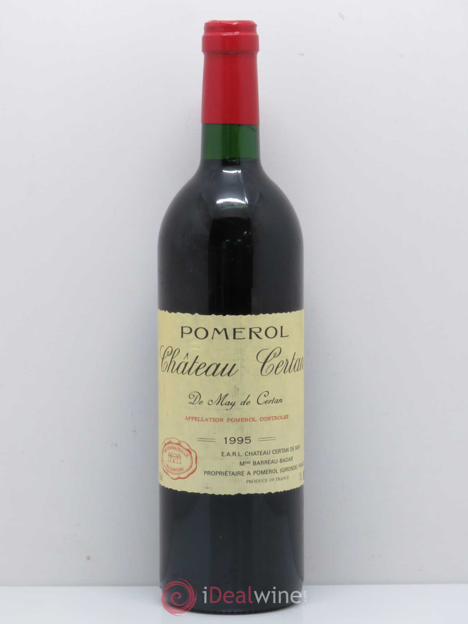 Château Certan de May 1995 - Lot de 1 bouteille - 0