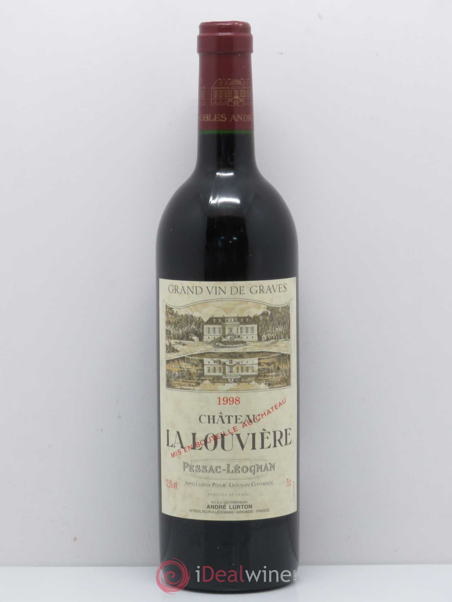 Château la Louvière 1998 - Lot de 1 bouteille - 0