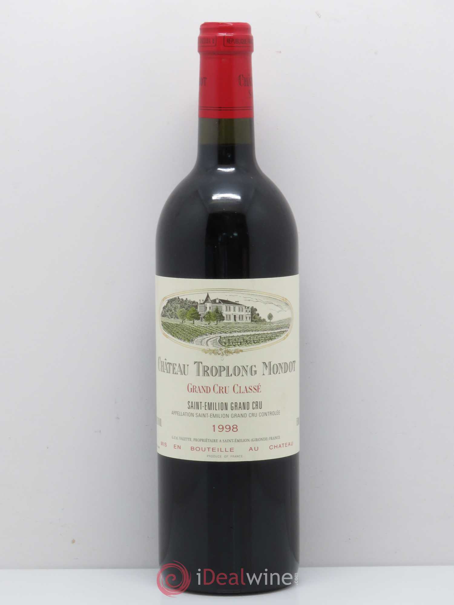 Château Troplong Mondot 1er Grand Cru Classé B 1998 - Lot de 1 bouteille - 0