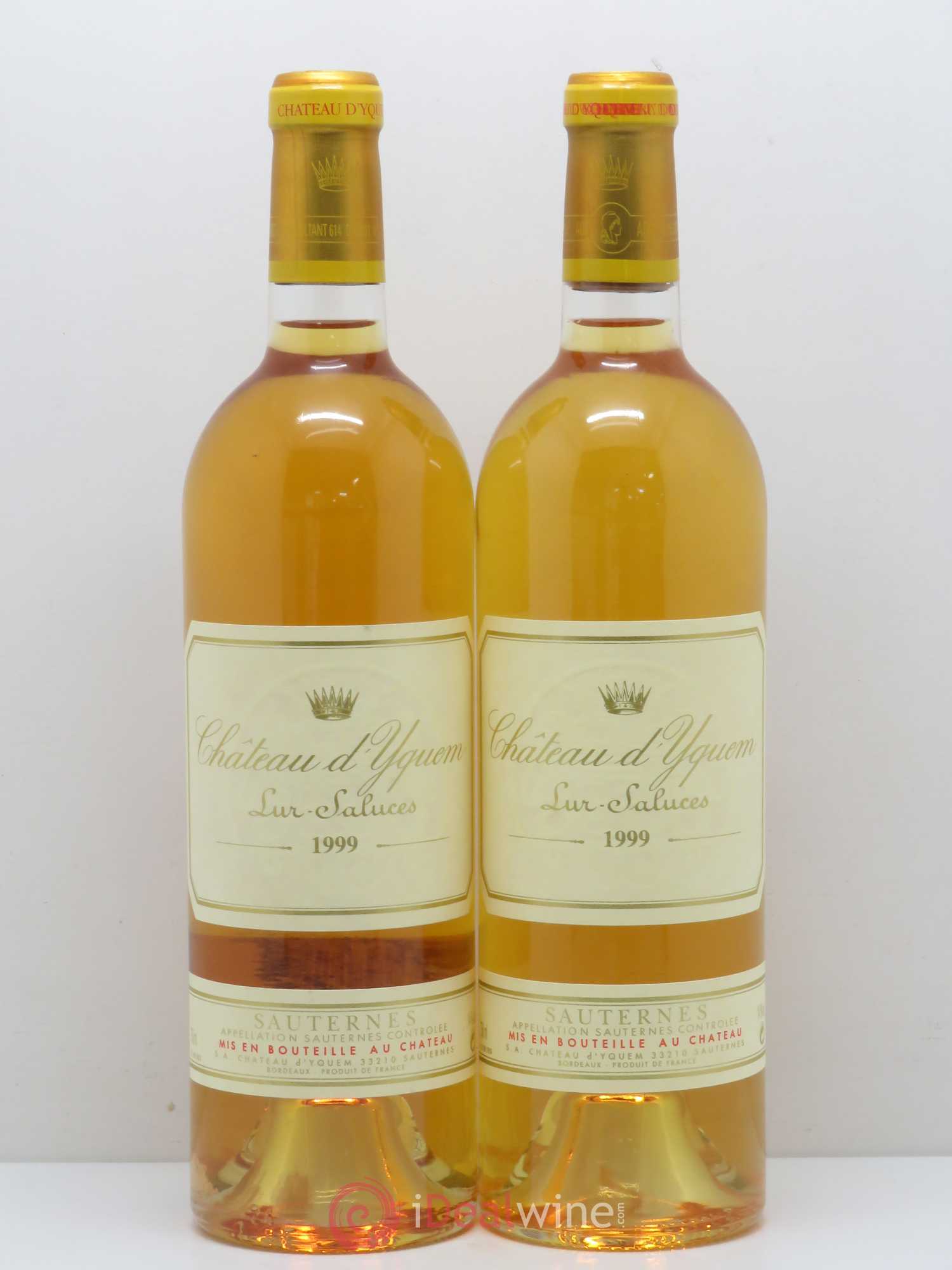 Château d' Yquem 1er Cru Classé Supérieur 1999 - Lotto di 2 bottiglie - 0