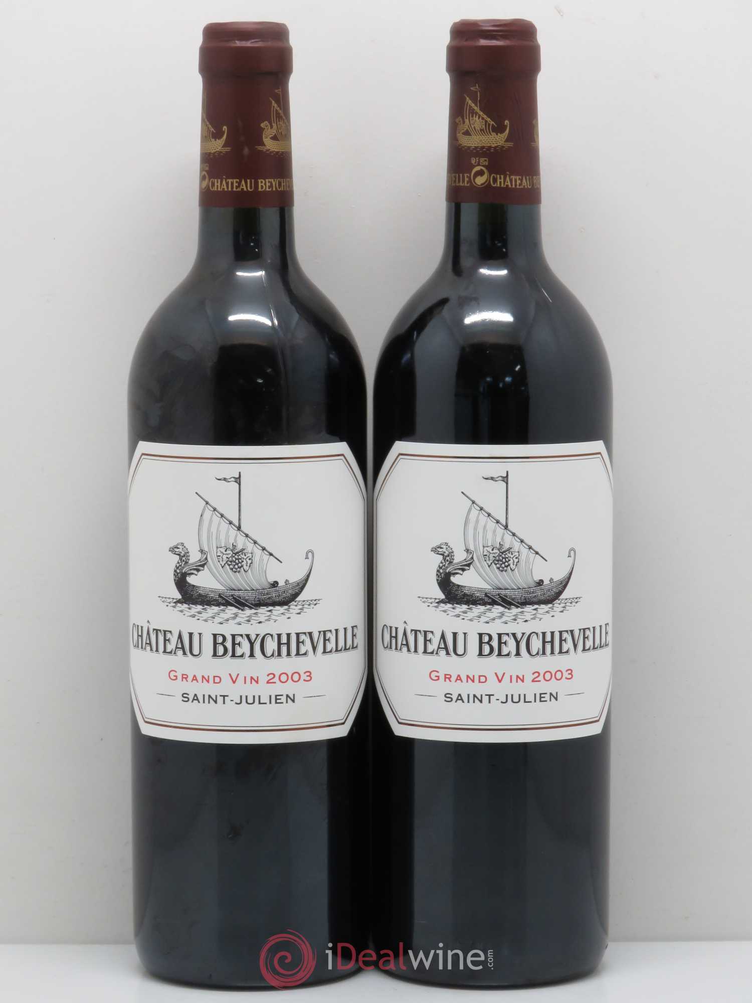 Château Beychevelle 4ème Grand Cru Classé 2003 - Lot de 2 bouteilles - 0