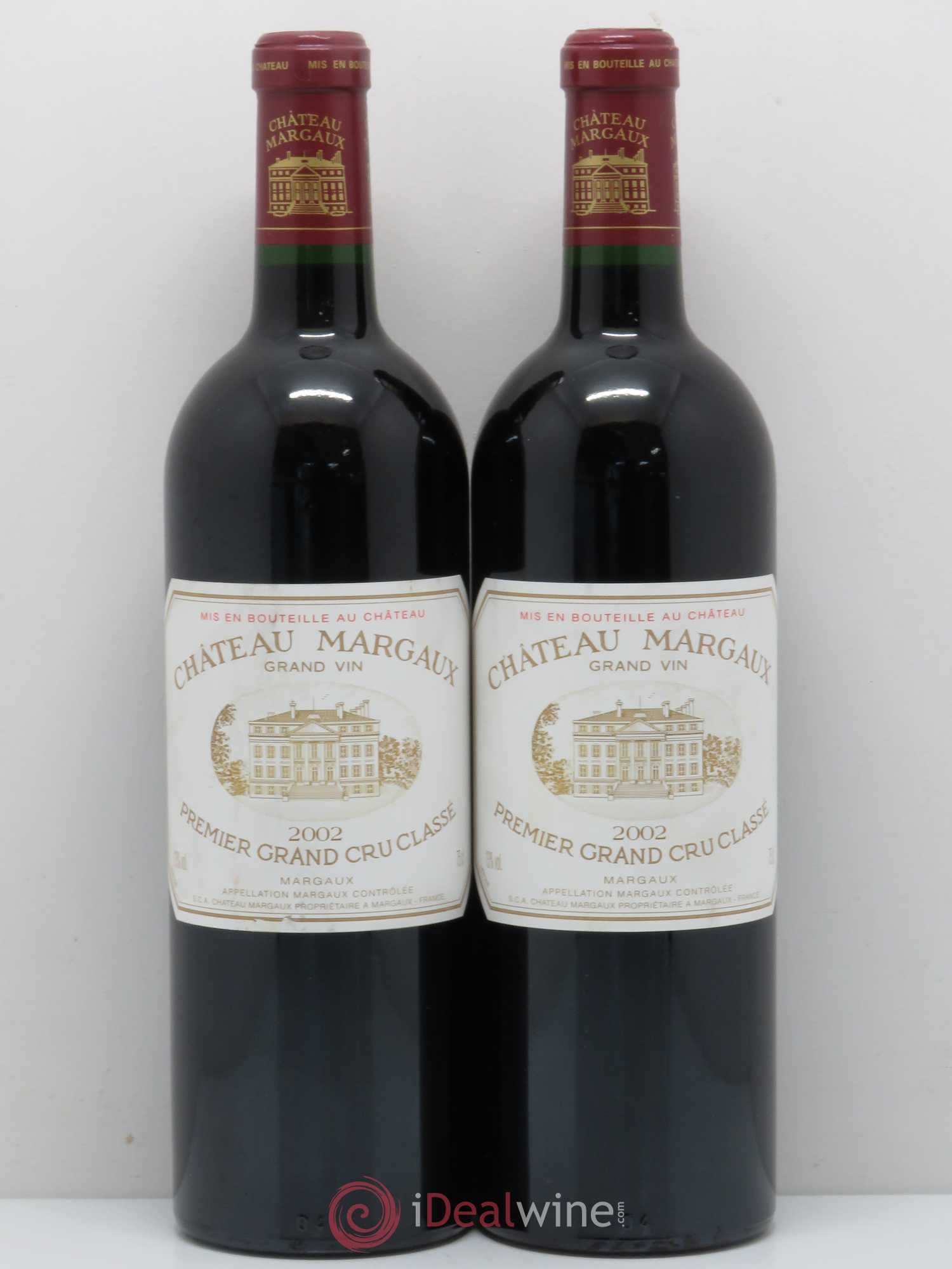 Château Margaux 1er Grand Cru Classé 2002 - Lot de 2 bouteilles - 0