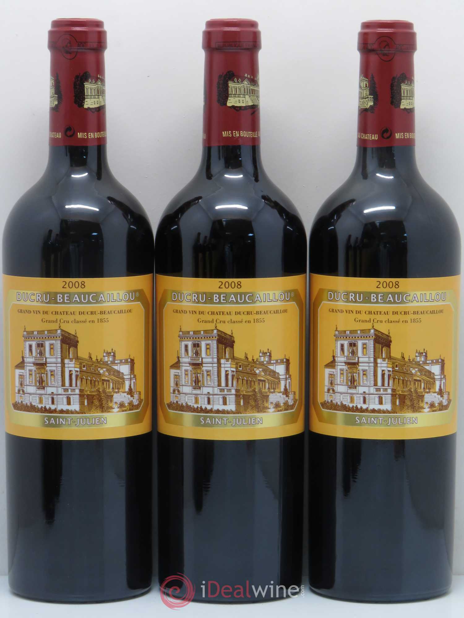Château Ducru Beaucaillou 2ème Grand Cru Classé 2008 - Lot de 12 bouteilles - 1