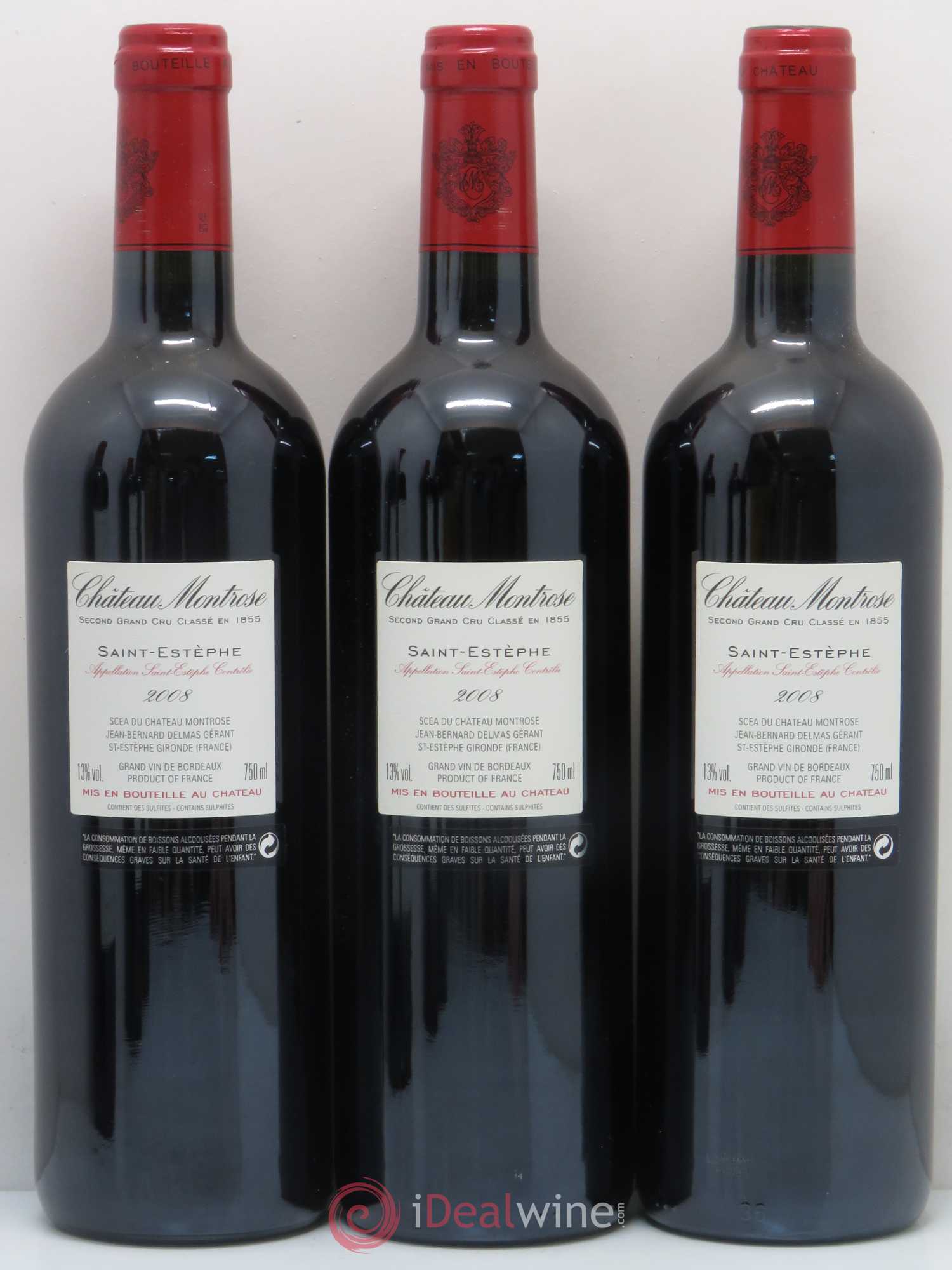 Château Montrose 2ème Grand Cru Classé 2008 - Lot de 6 bouteilles - 2