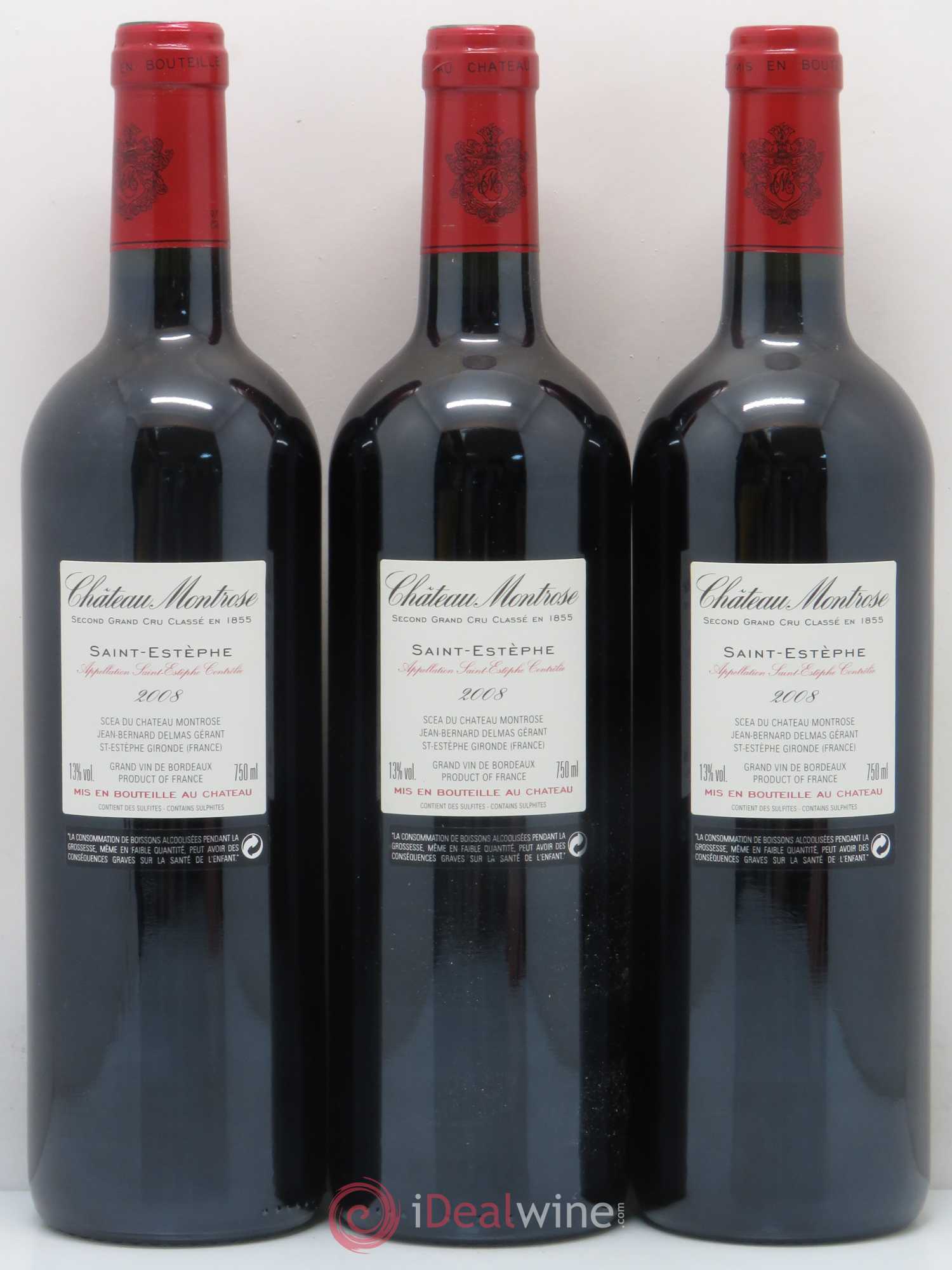 Château Montrose 2ème Grand Cru Classé 2008 - Lot de 6 bouteilles - 4