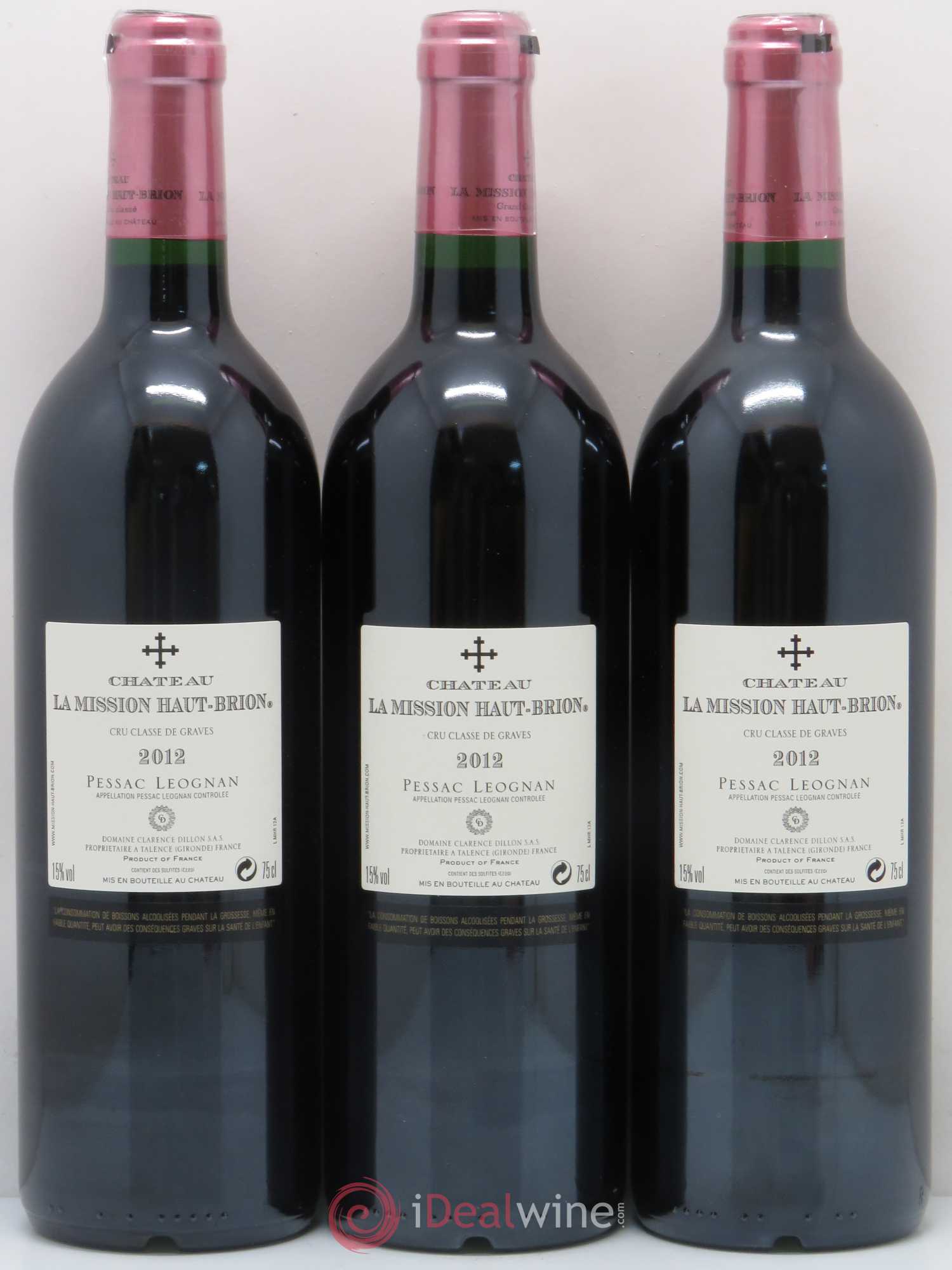 Château la Mission Haut-Brion Cru Classé de Graves 2012 - Lot de 6 bouteilles - 4