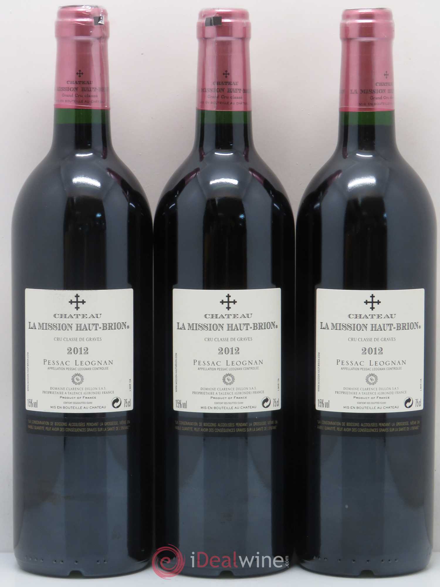 Château la Mission Haut-Brion Cru Classé de Graves 2012 - Lot de 6 bouteilles - 4