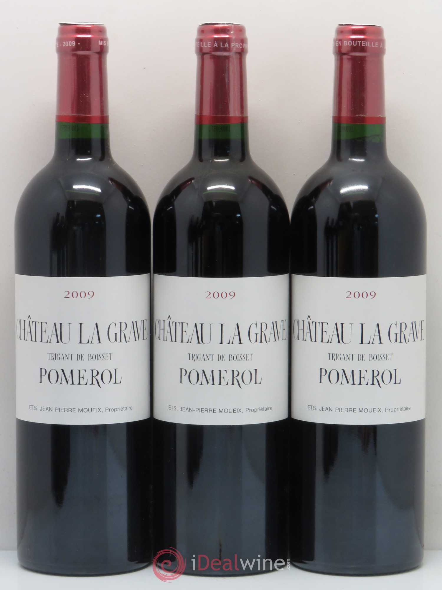 Château La Grave à Pomerol (Trigant de Boisset) 2009 - Lot de 12 bouteilles - 1