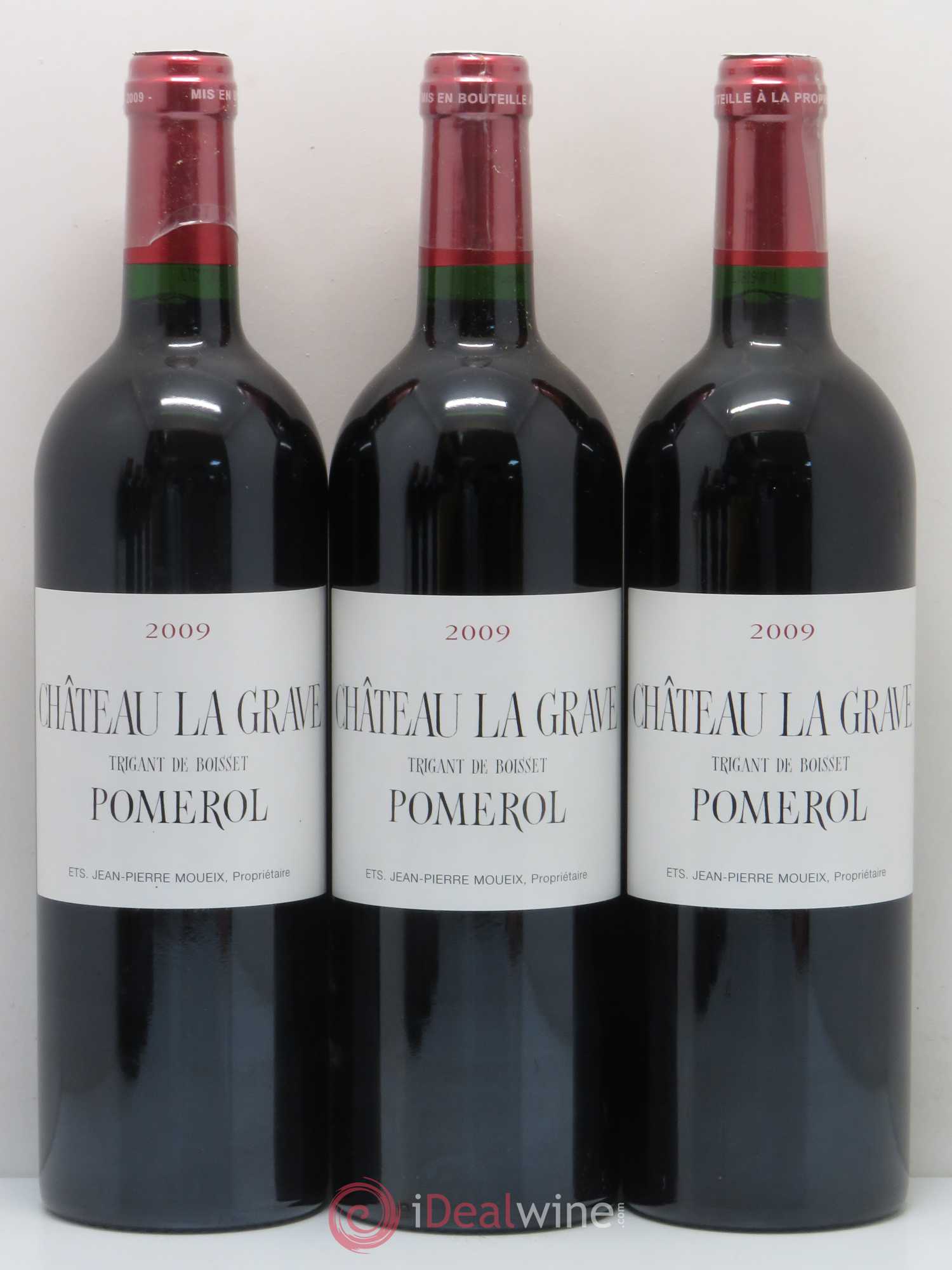 Château La Grave à Pomerol (Trigant de Boisset) 2009 - Lot de 12 bouteilles - 1