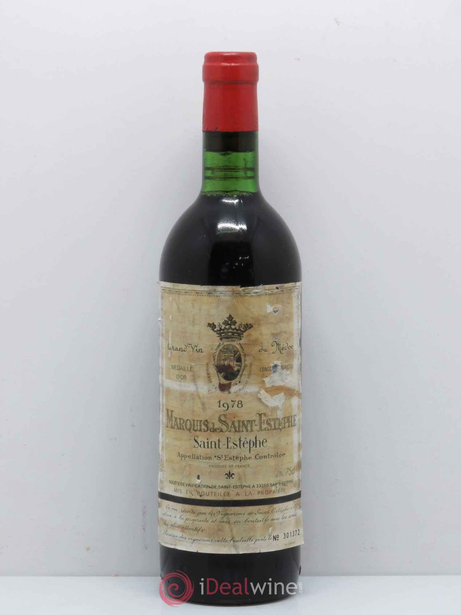 Marquis de Saint Estèphe 1978 - Lot de 1 bouteille - 0