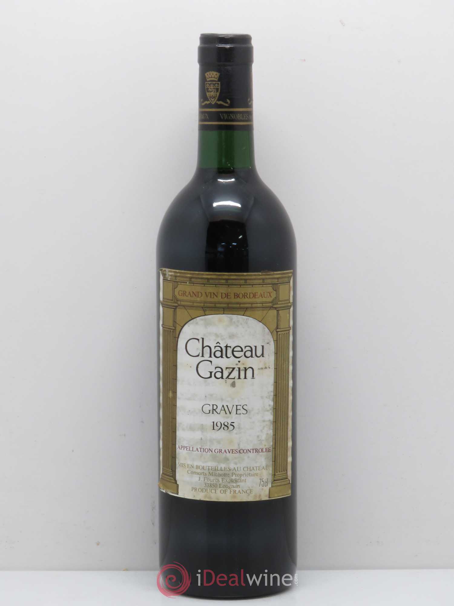 Château Gazin 1985 - Lot de 1 bouteille - 0