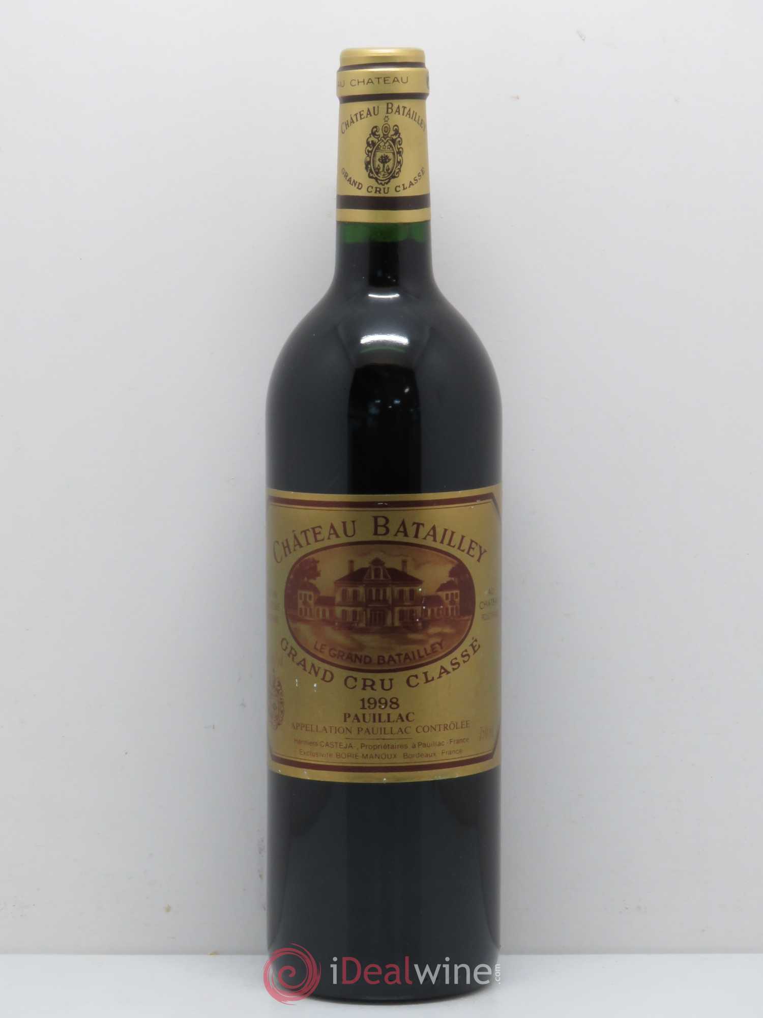 Château Batailley 5ème Grand Cru Classé 1998 - Lot de 1 bouteille - 0