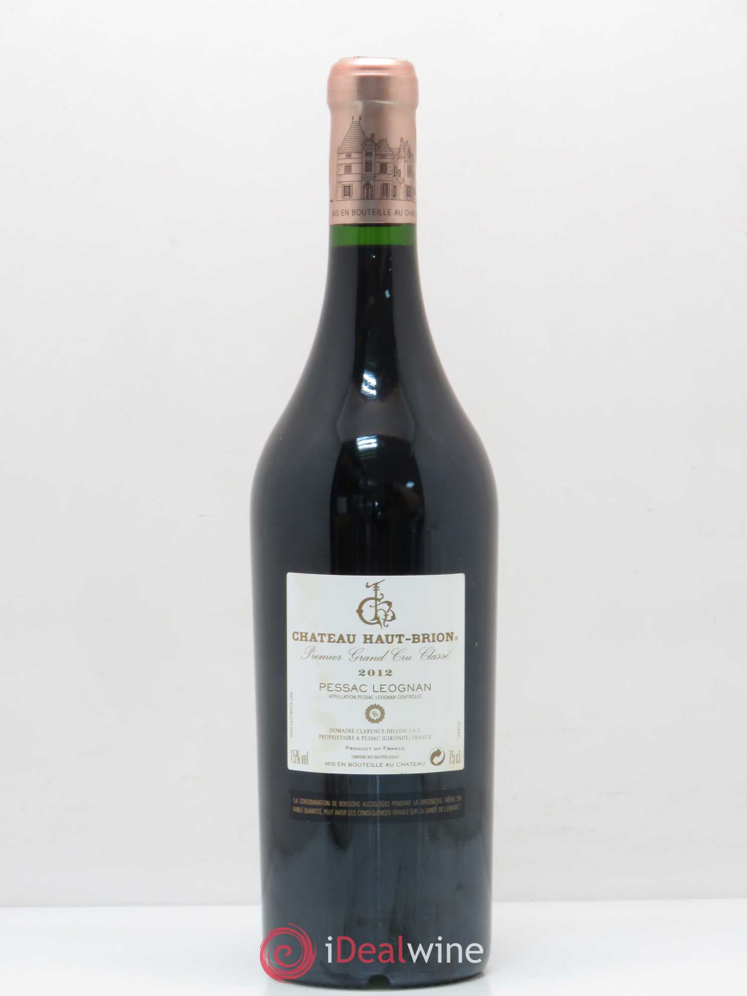 Château Haut Brion 1er Grand Cru Classé 2012 - Lot de 1 bouteille - 1