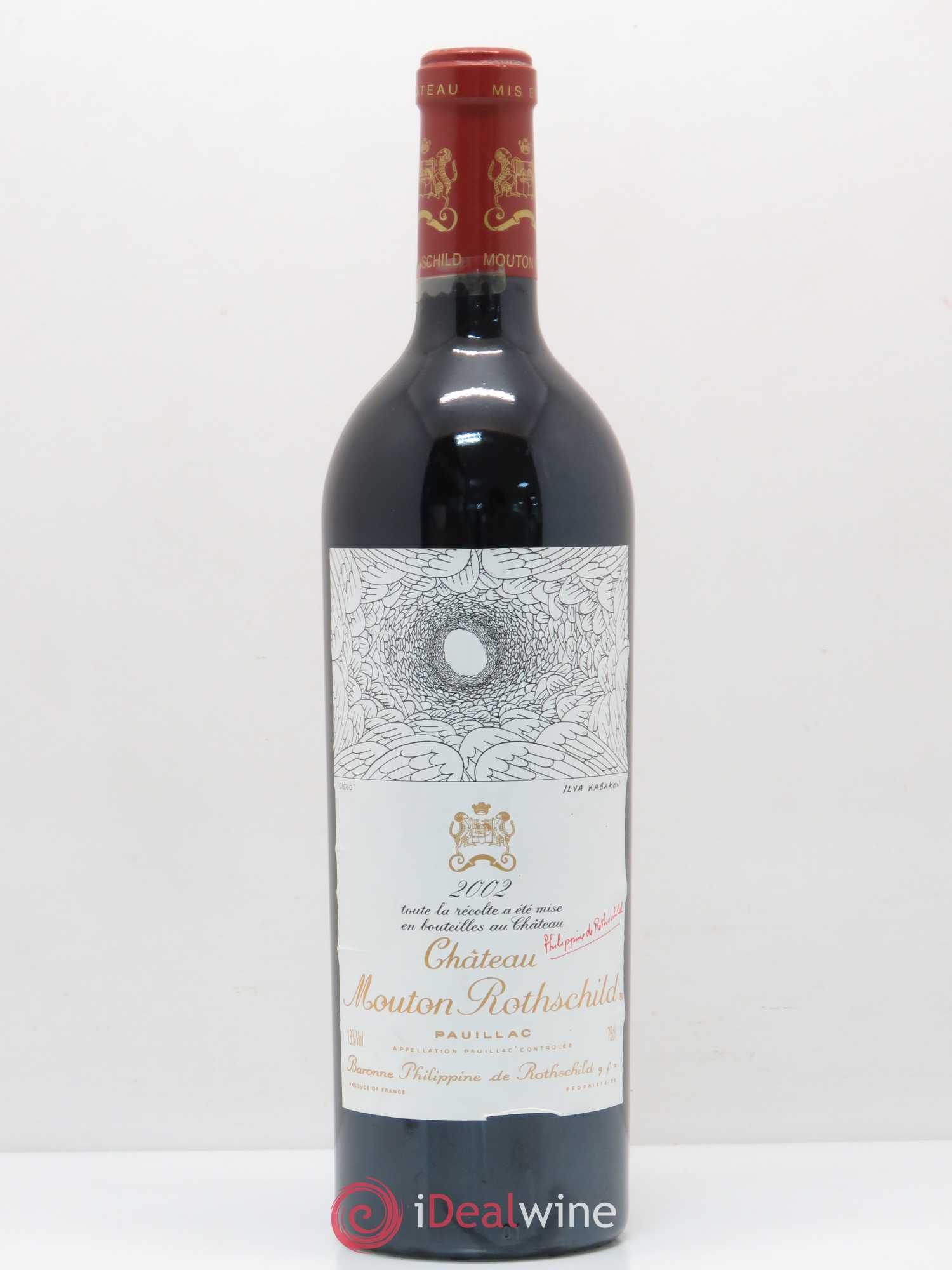 Château Mouton Rothschild 1er Grand Cru Classé 2002 - Lot de 1 bouteille - 0