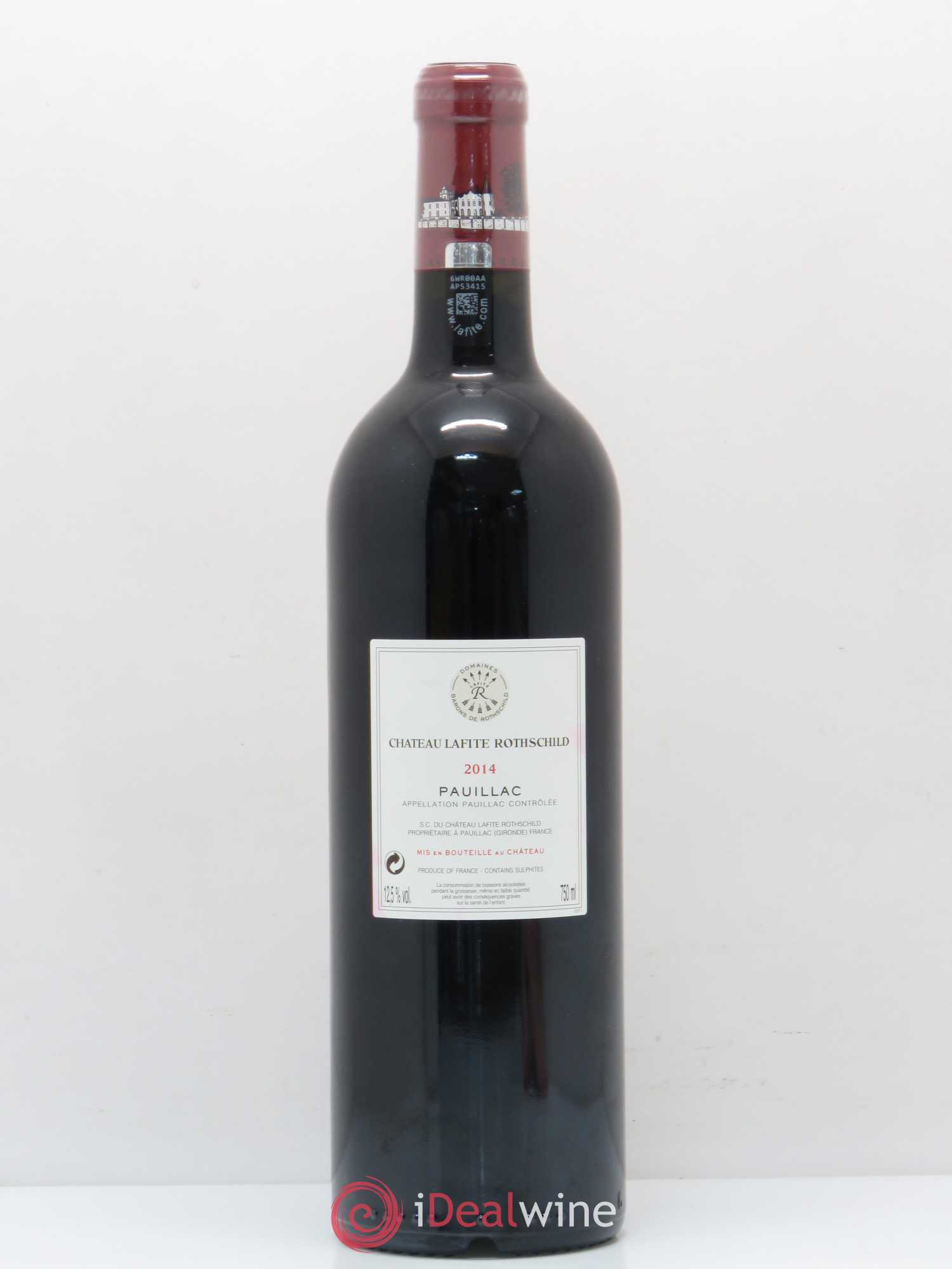 Château Lafite Rothschild 1er Grand Cru Classé 2014 - Lot de 1 bouteille - 1