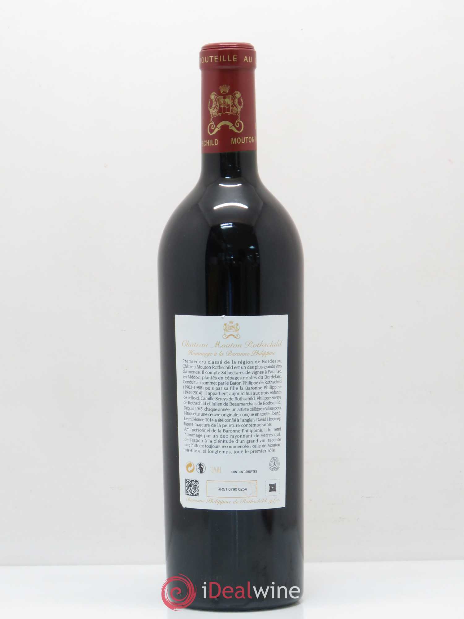 Château Mouton Rothschild 1er Grand Cru Classé 2014 - Lot de 1 bouteille - 1