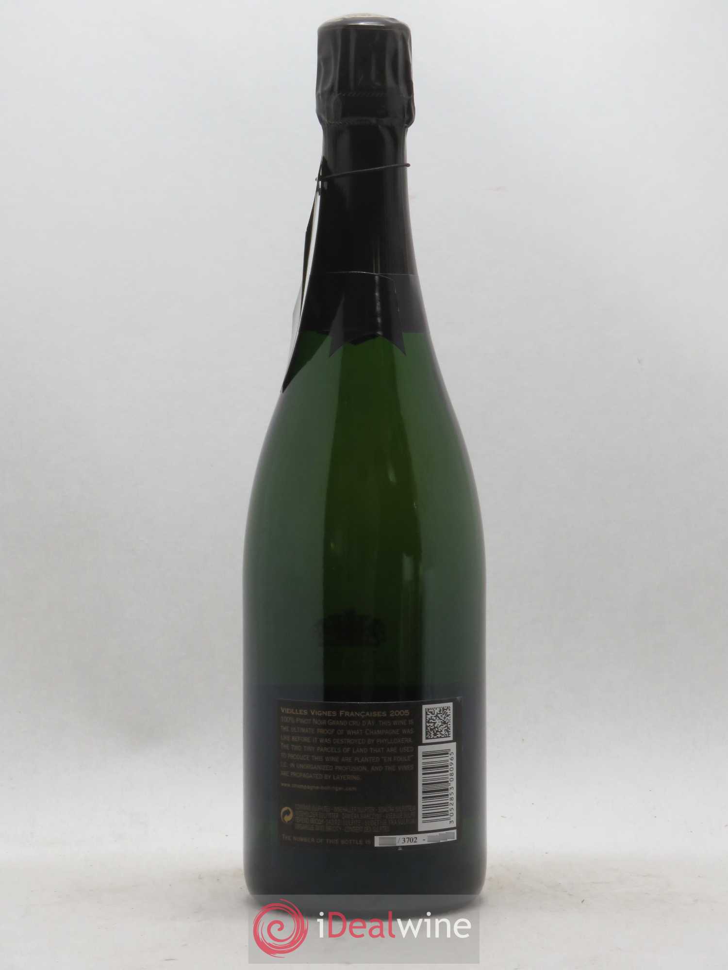 Brut Vieilles Vignes Françaises Bollinger 2005 - Lot de 1 bouteille - 2
