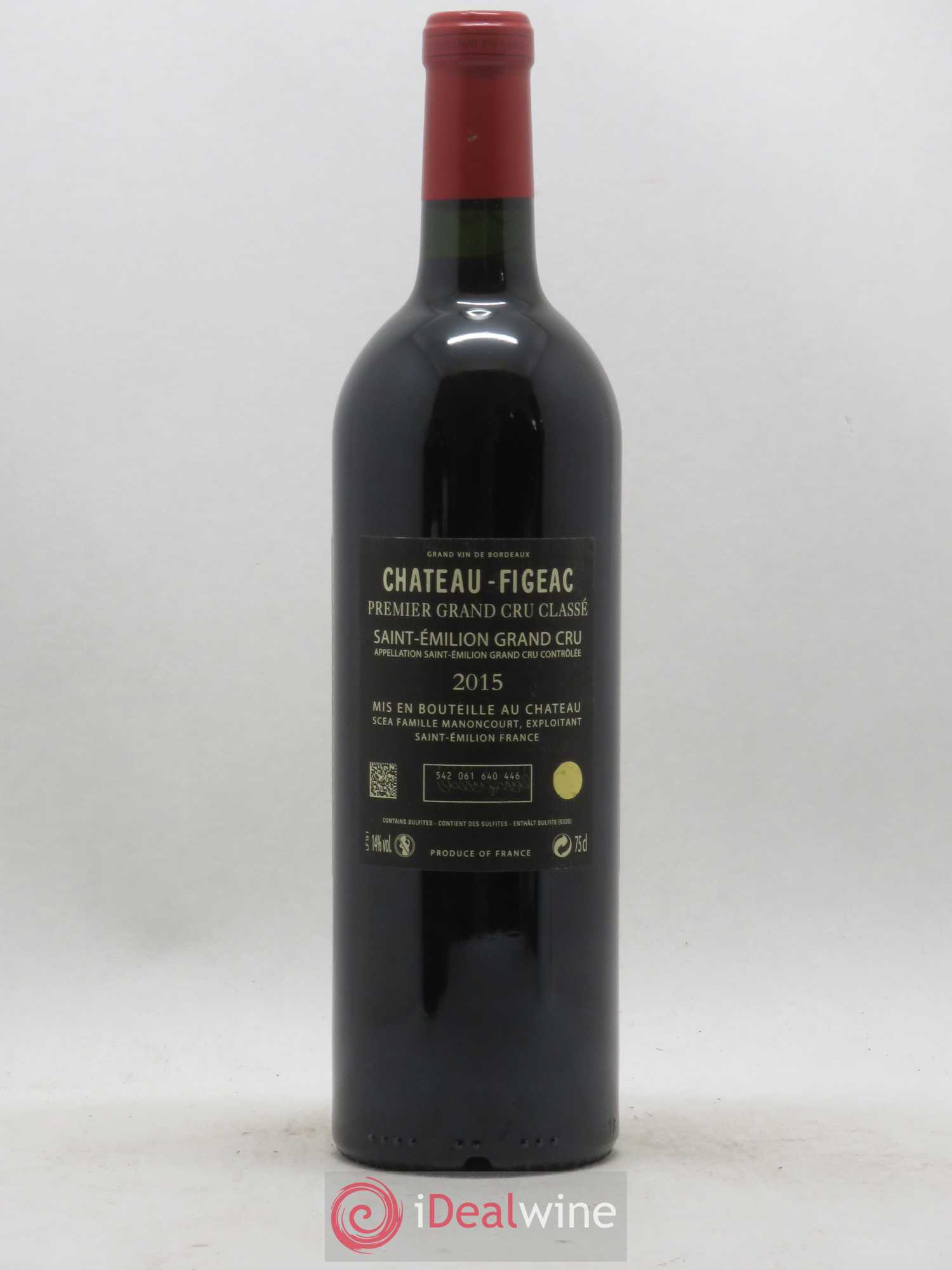 Château Figeac 1er Grand Cru Classé A 2015 - Lot de 1 bouteille - 1