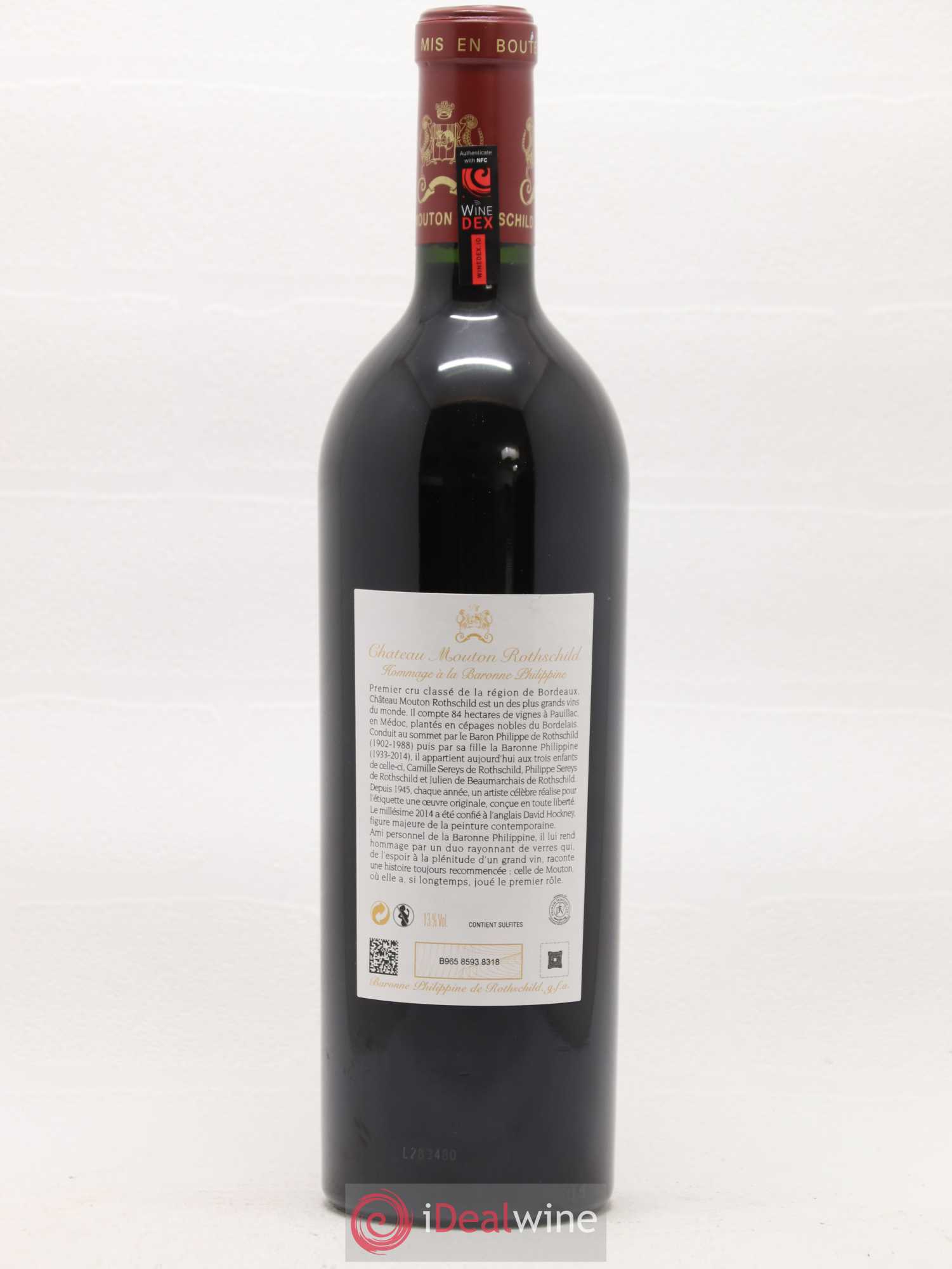 Château Mouton Rothschild 1er Grand Cru Classé 2014 - Lot de 1 bouteille - 1