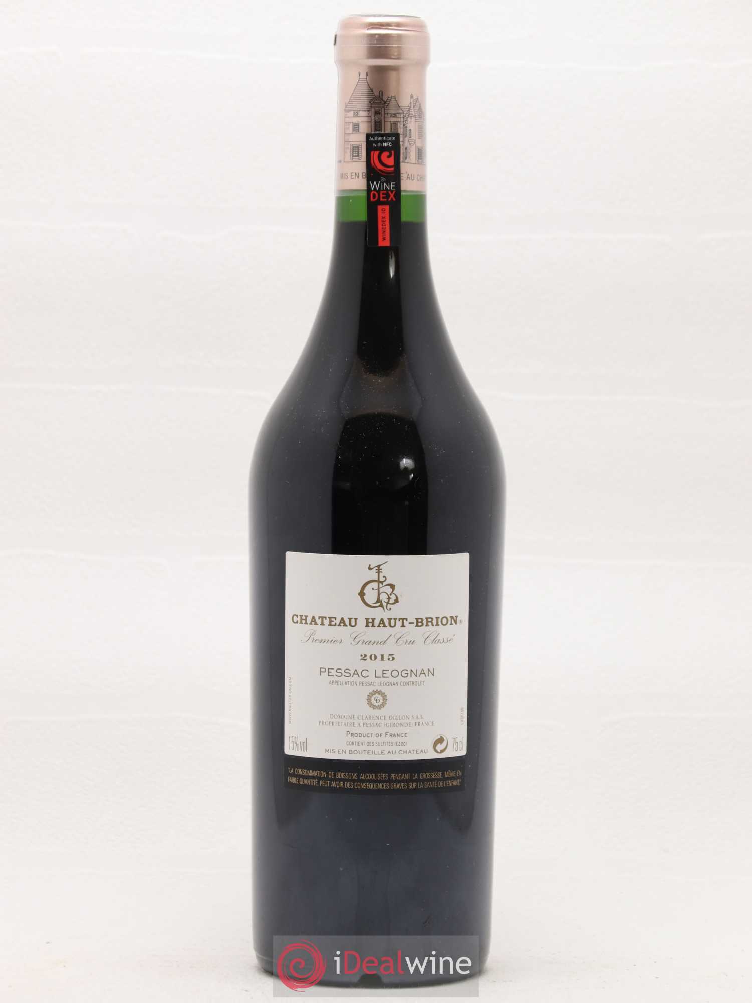 Château Haut Brion 1er Grand Cru Classé 2015 - Lot de 1 bouteille - 1